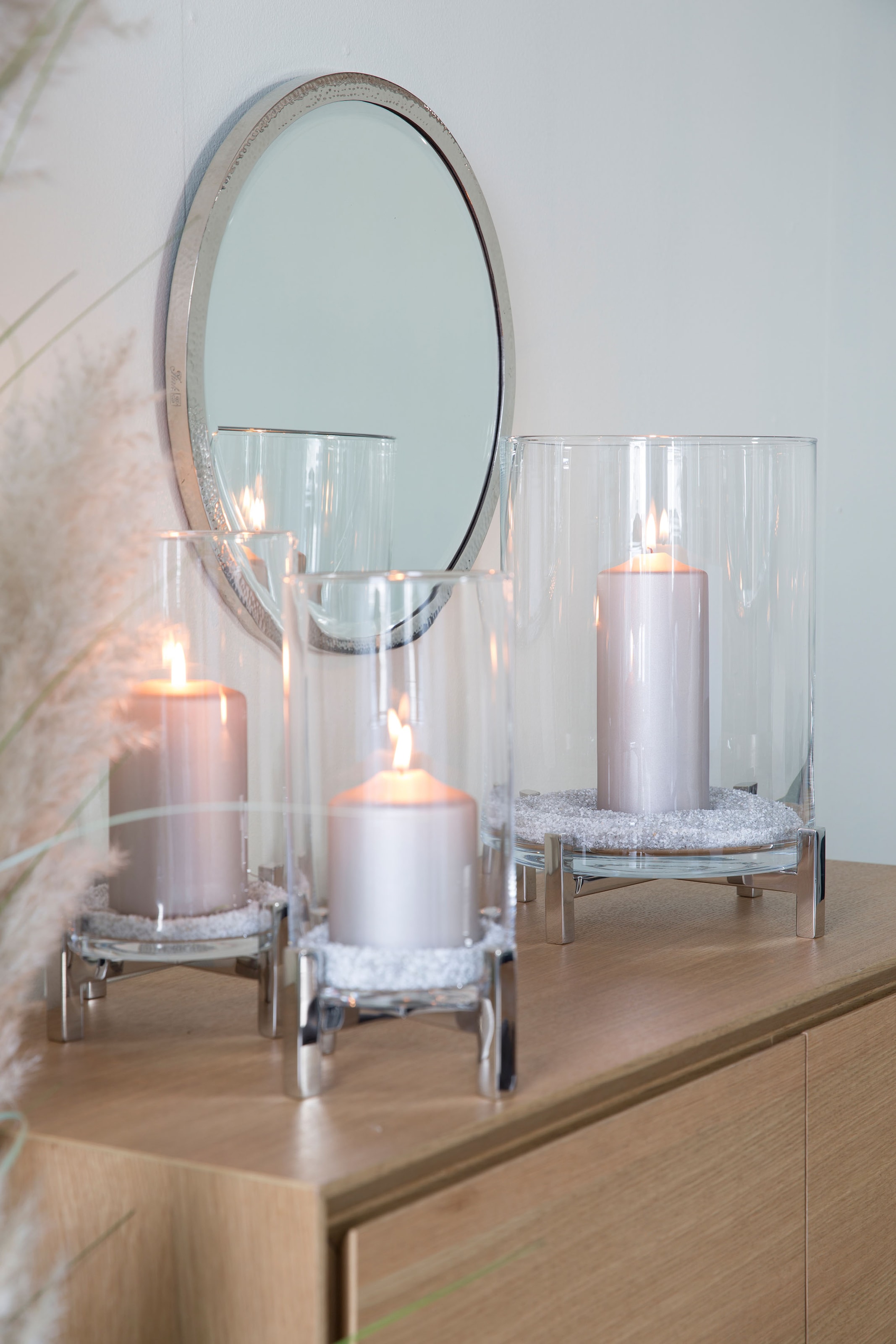 Fink Photophore »YONO, Weihnachtsdeko« aus Edelstahl und Glas