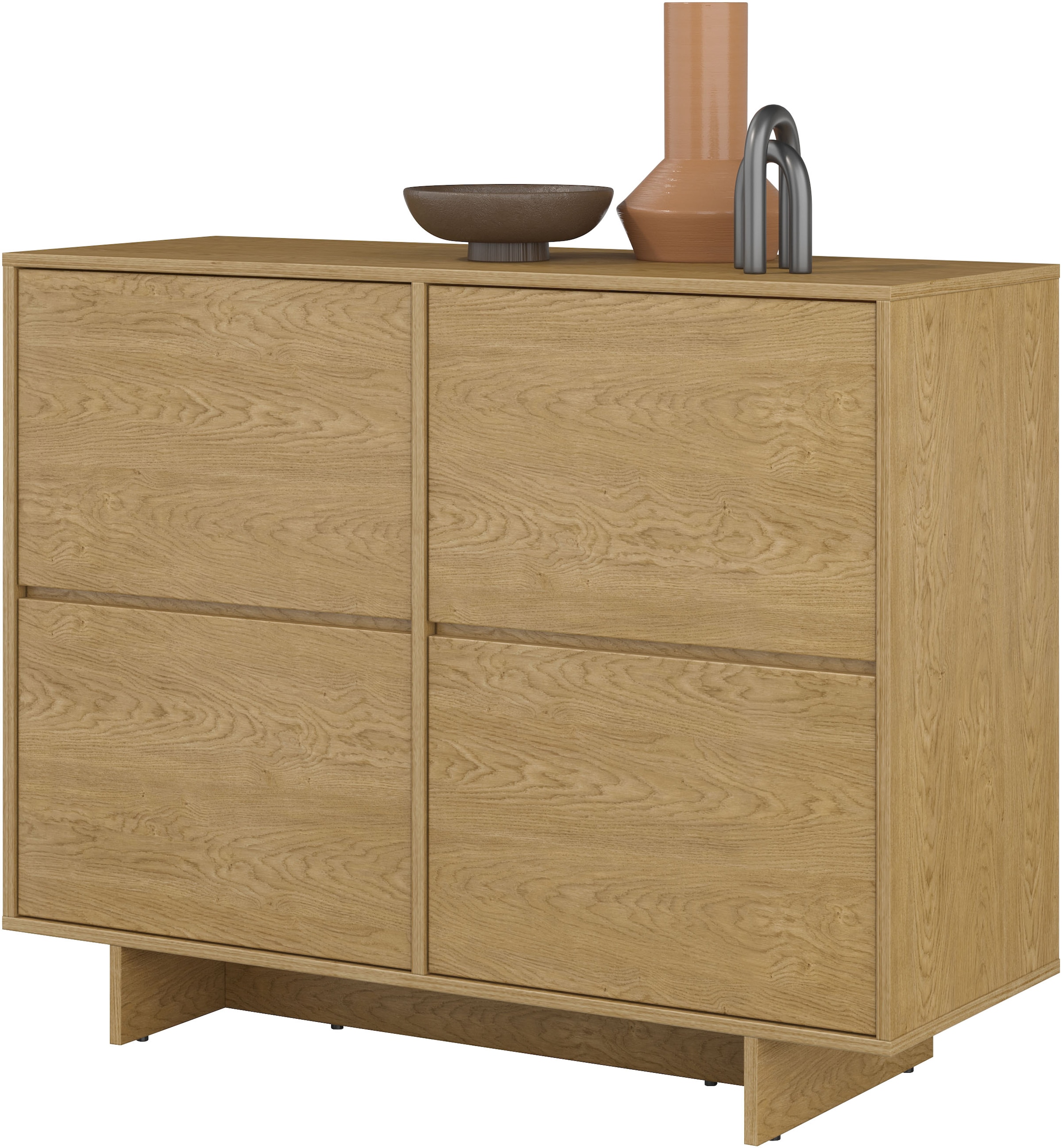GOODproduct Buffet »Tatami, Stilvolle, moderne grifflose Kommode 2 Türen, Breite 111cm« buffet avec beaucoup de rangement, étagères réglables, fonction push-to-open