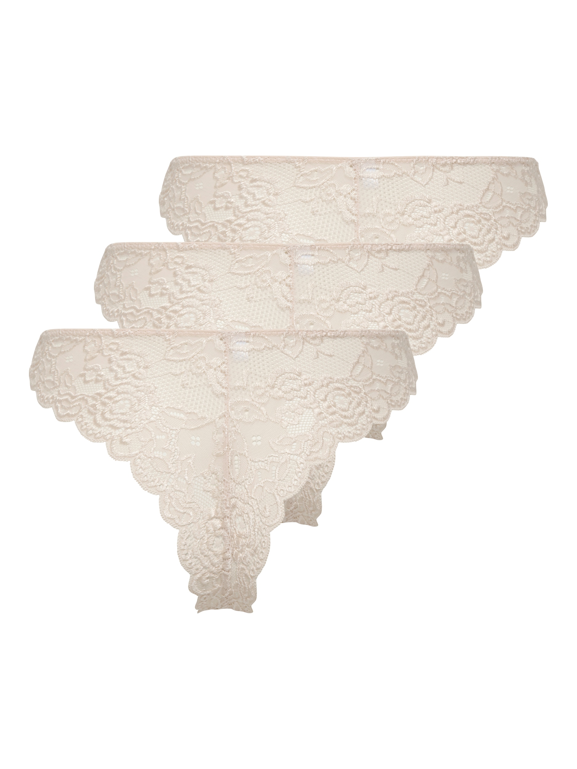 ONLY Slip brésilien »ONLCHLOE LACE BRAZIL 3-PACK NOOS ACC« Packung, 3 cuis