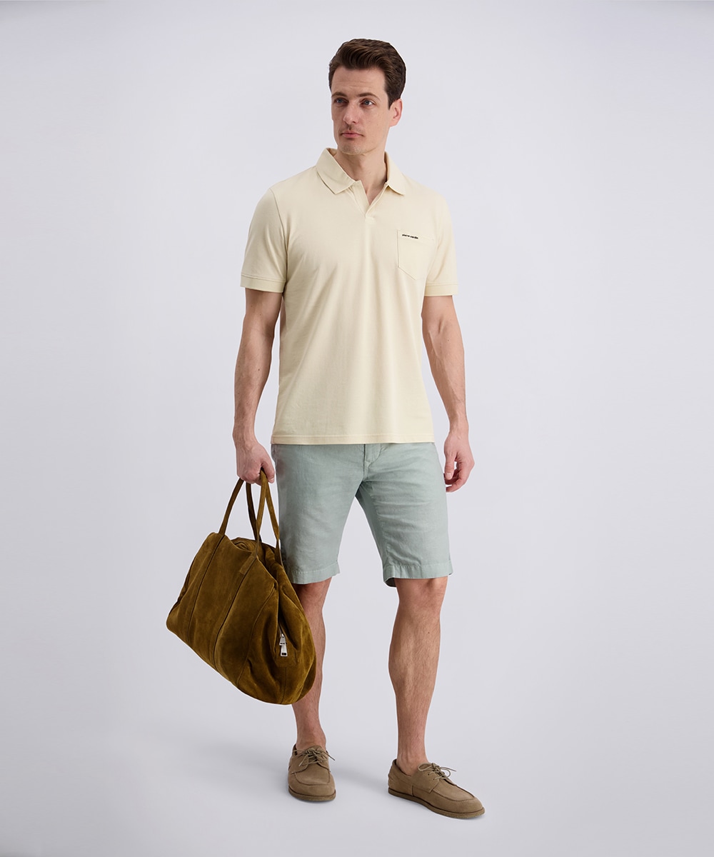 Pierre Cardin Polo coupe normale, manches courtes, col polo ouvert
