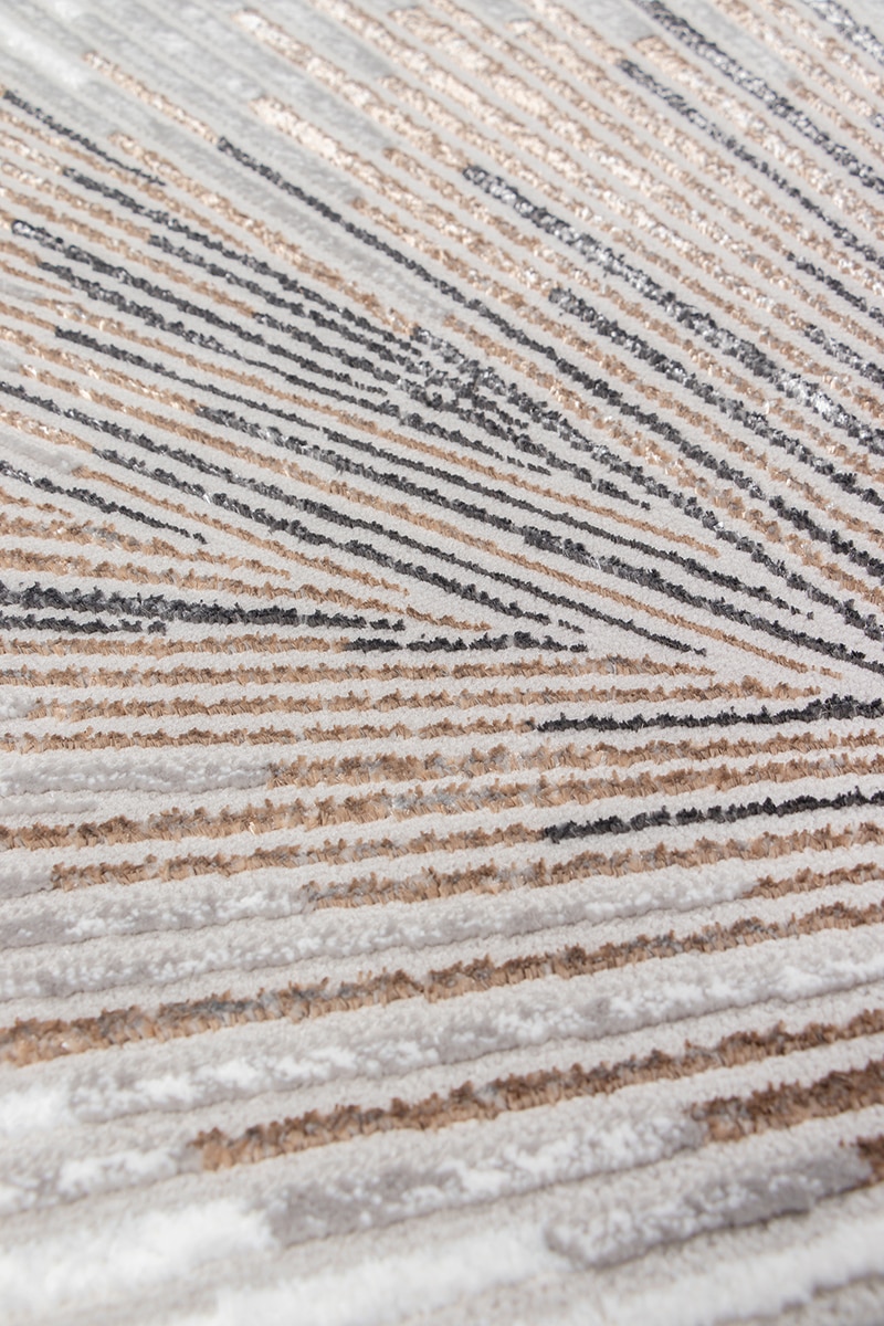 the carpet Tapis »Mila« Rectangulaire 8 mm Höhe moderner Wohnzimmer Teppich elegant glänzender Flor