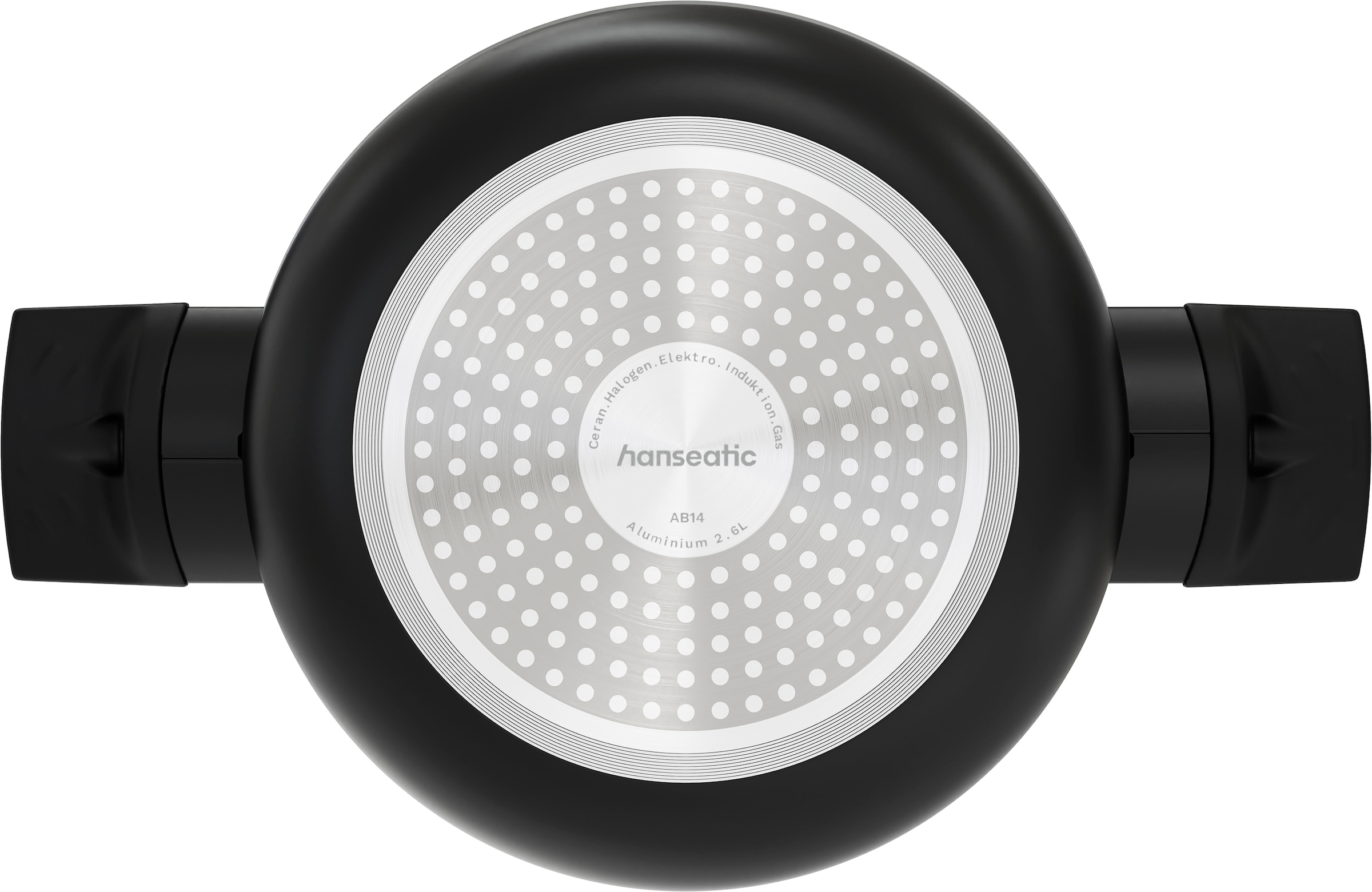 Hanseatic Set de casseroles »ALU SCANDI, mit Antihaftbeschichtung« Ensemble, Casserole à manche 16 cm, casserole 16/20/24 cm, poêle 24/28 cm, 9 tlg. Aluminium