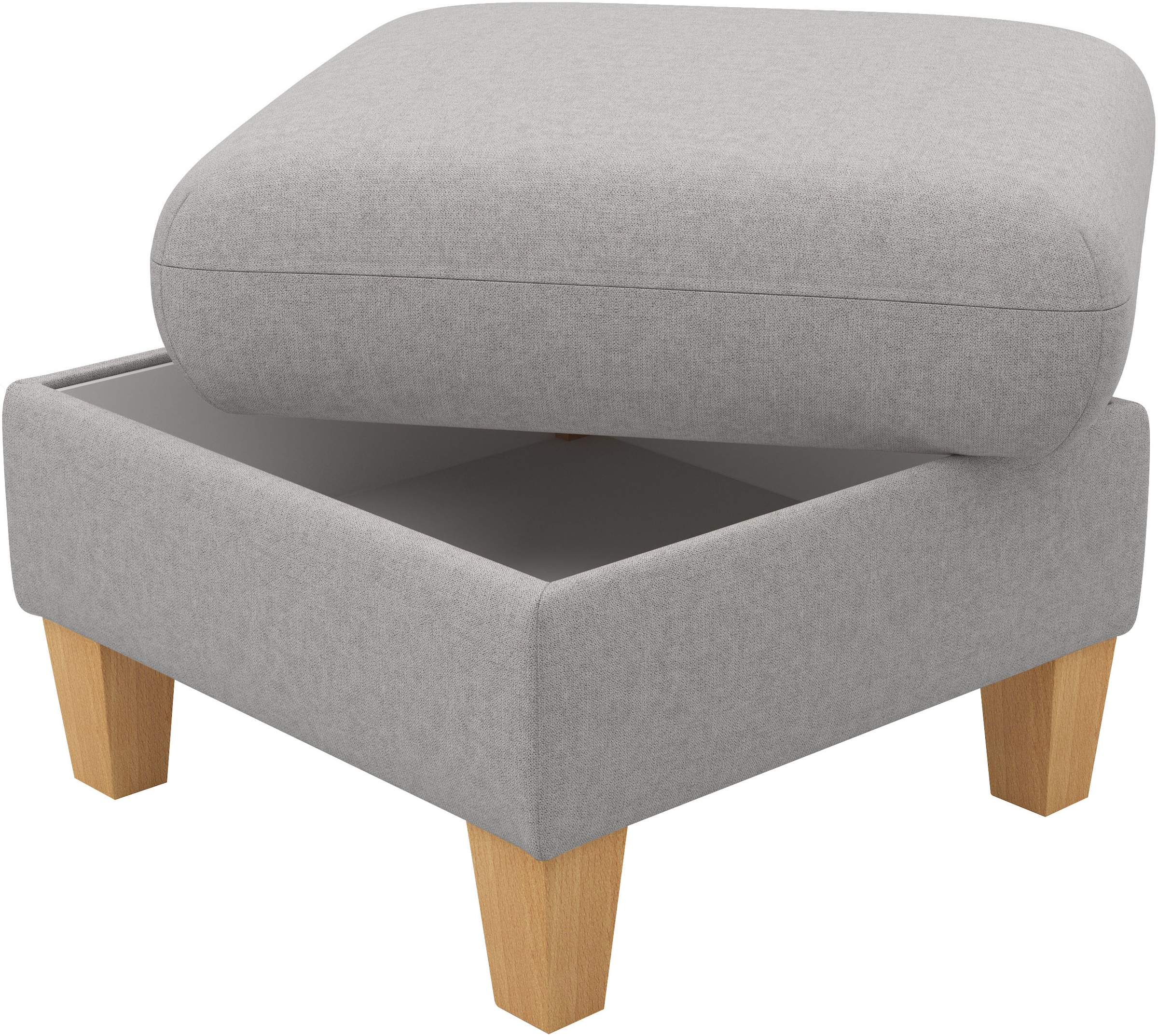 Home affaire Tabouret rembourré »Rochelle« 1 cuis tlg. Massive 12 cm Holzbeine