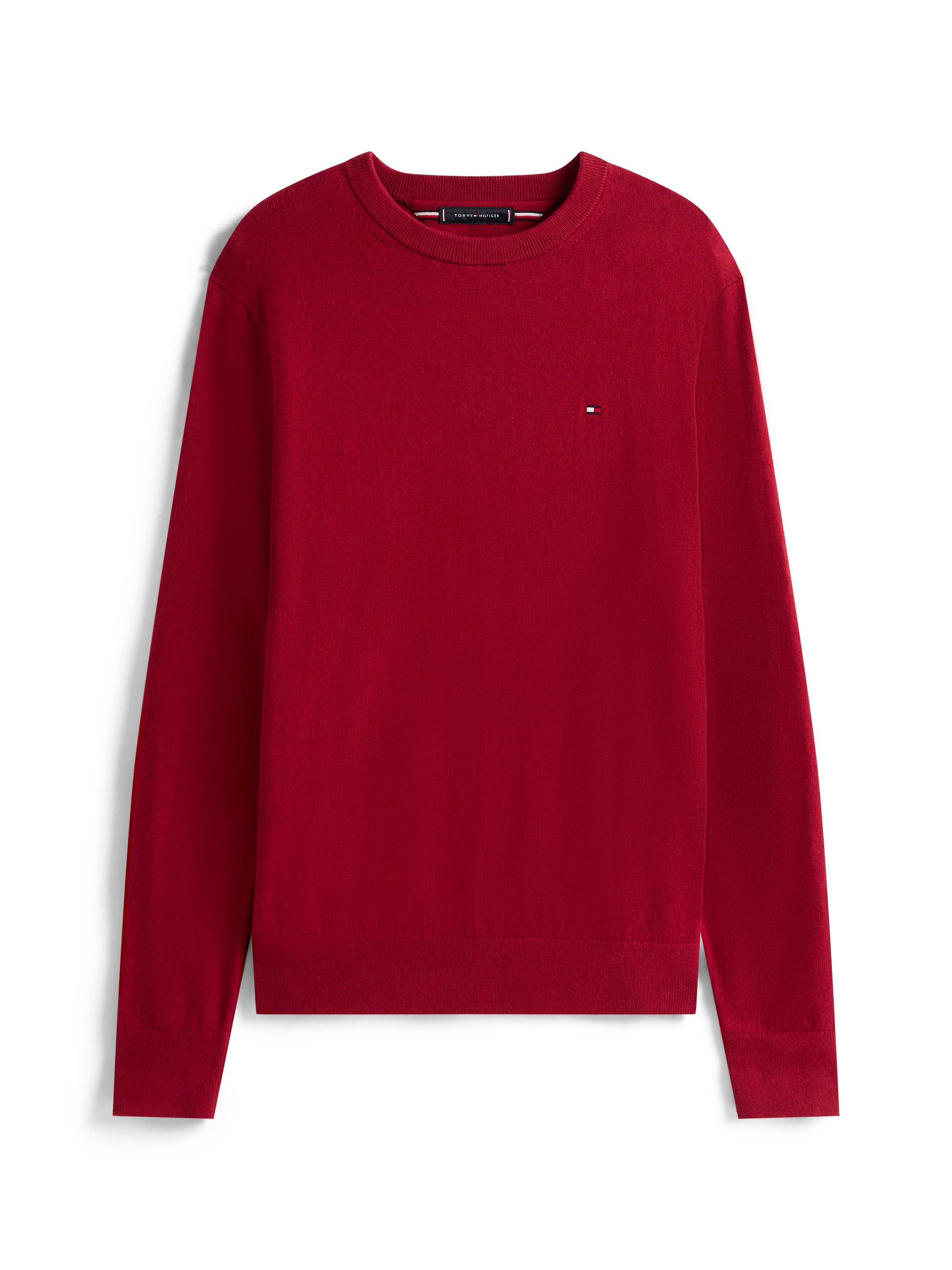 Tommy Hilfiger Rundhalspullover »PIMA ORG CTN CASHMERE CREW NECK«