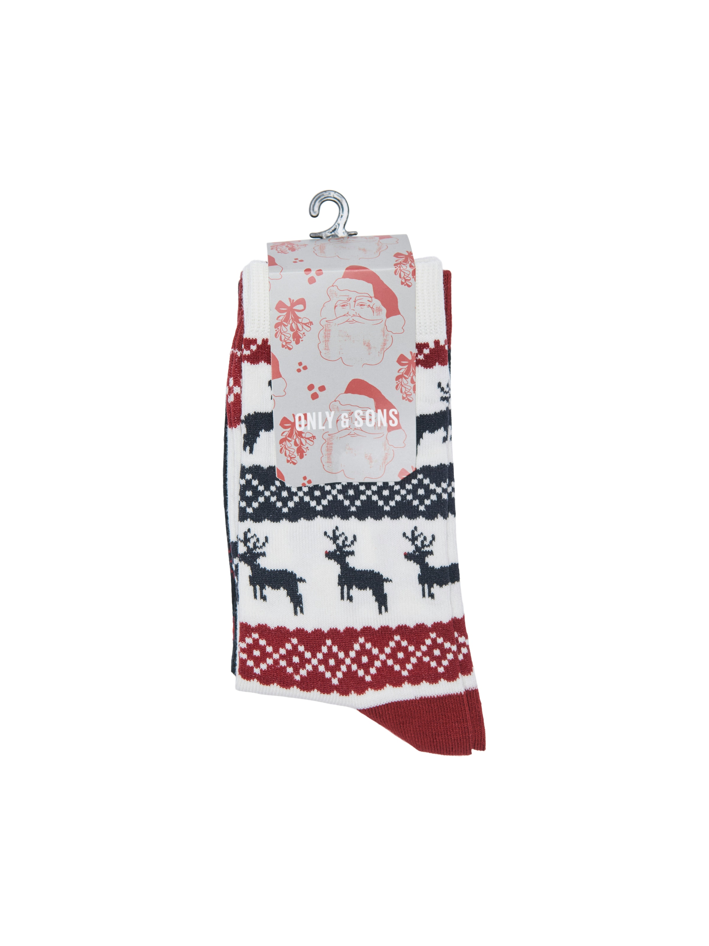 ONLY & SONS Chaussettes de loisirs »ONSXMAS SOCKS 4-PACK CALENDAR« Packung, 4 Couple tlg.