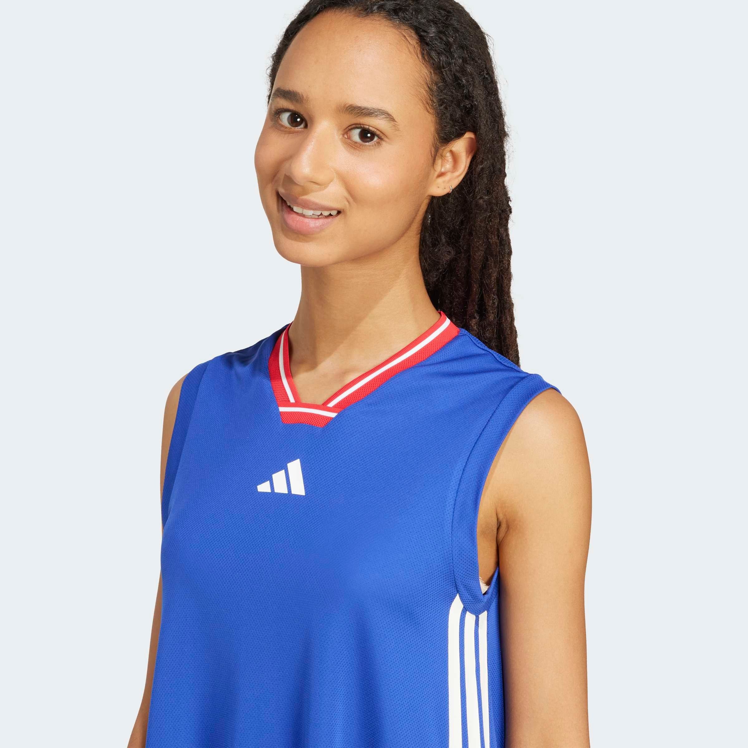 adidas Sportswear Shirtkleid »TIRO CUT 3-STREIFEN SOFT MESH LONG« sportliches Design, für Laufen, aus weichem Mesh-Material