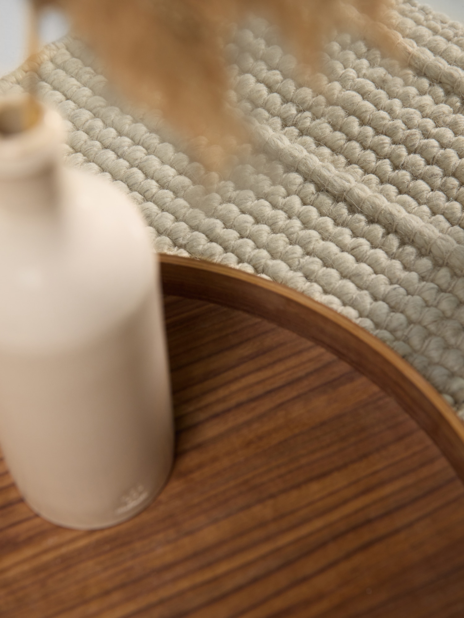 Ted Baker Wollteppich »Parker« rechteckig 7 mm Höhe Wolle, Natur, Handgewebt, Wohnzimmer, Schlafzimmer, Boho, Skandi