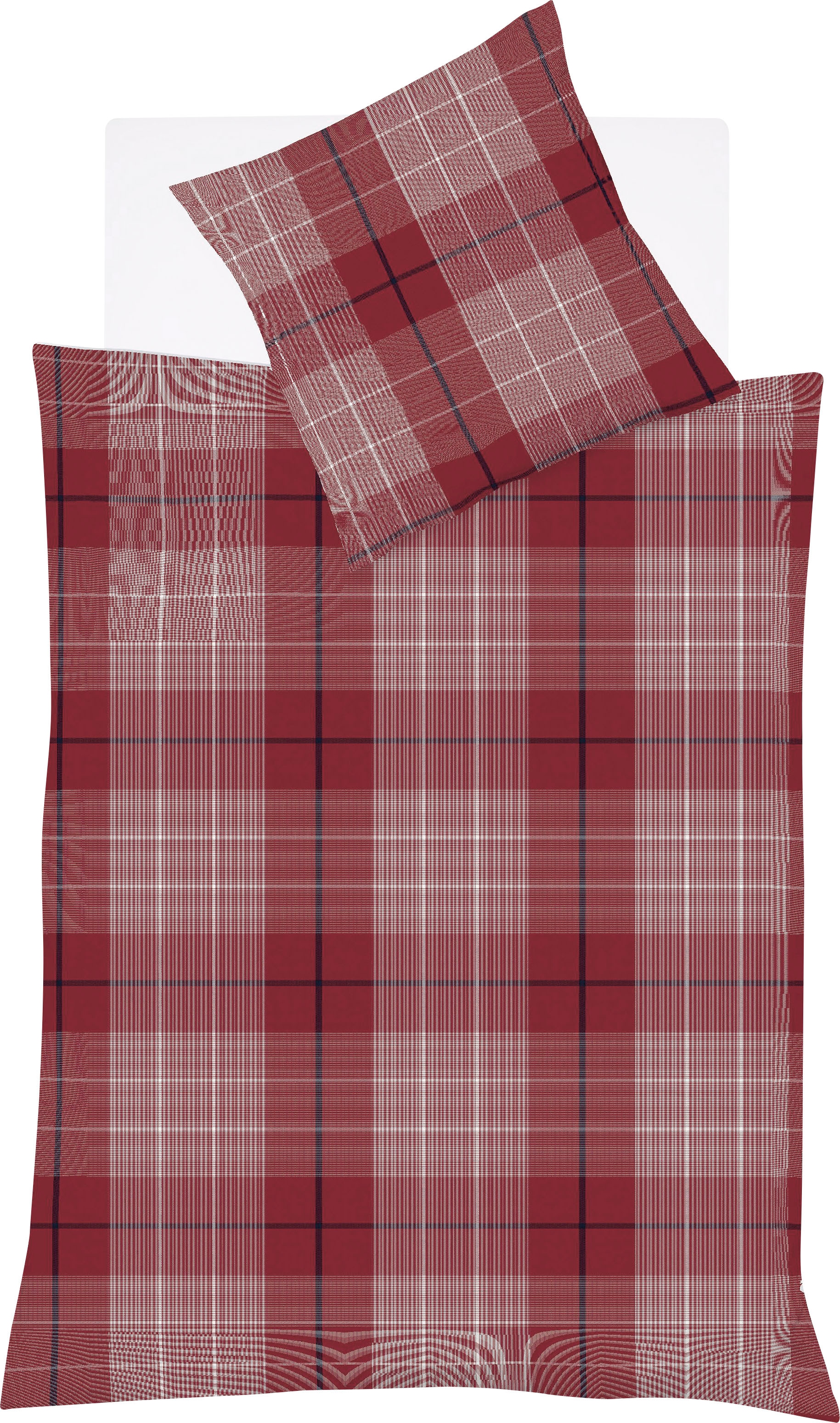 fleuresse Linge de lit »Lech 4112« 2 cuis Edelflanell, Baumwolle, in Gr. 135x200, 155x220, 200x200cm
