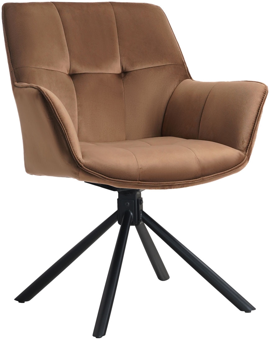 GOODproduct Drehstuhl »Lika« () 2er Set, 360 Grad Drehfunktion, Samtpolsterung