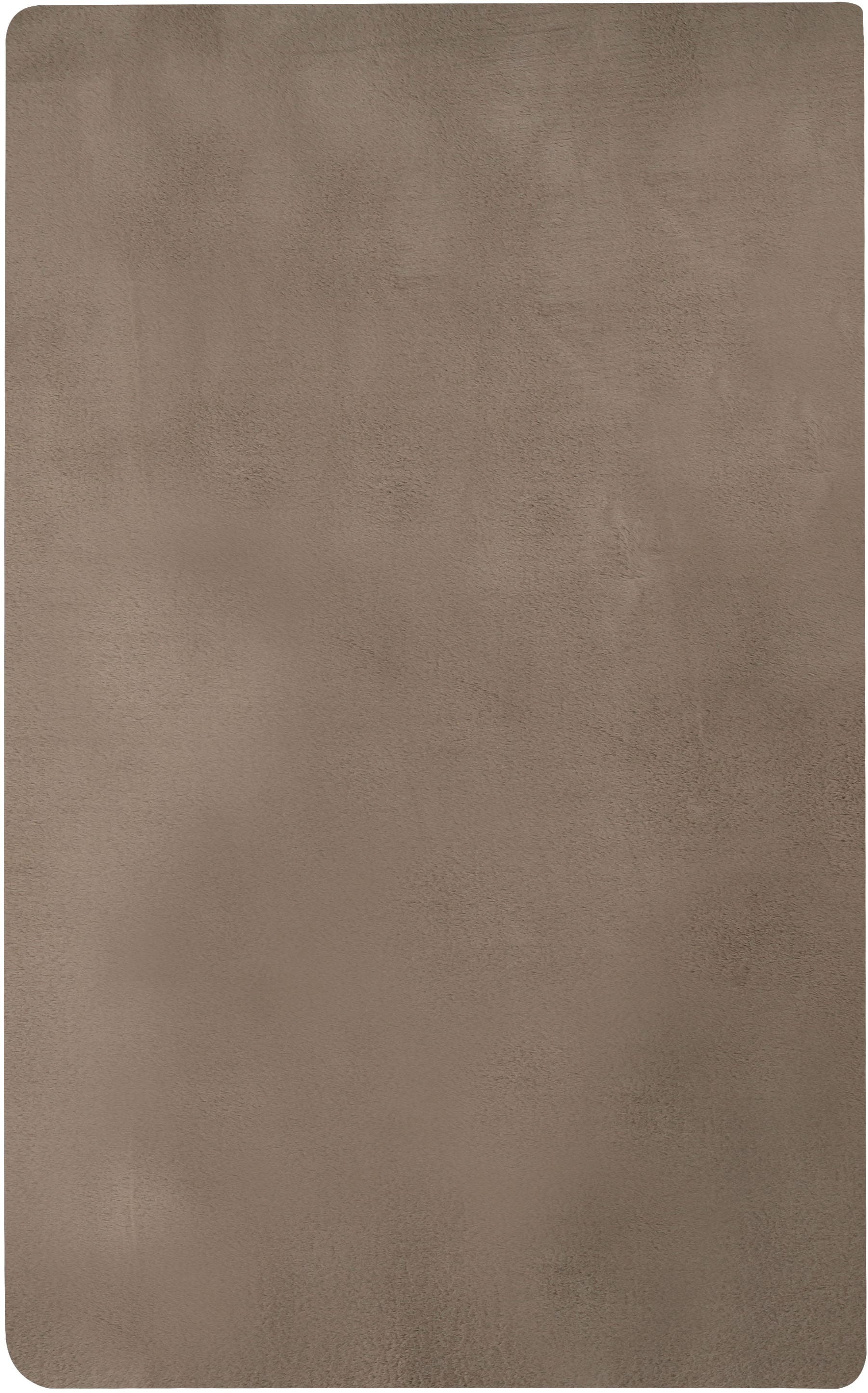 Bruno Banani Fellteppich »Rabbit 2, Kunstfell Teppich, Modern« rechteckig 25 mm Höhe Kaninchenfell-Haptik, sehr weich, Wohnzimmer, Schlafzimmer, Esszimmer