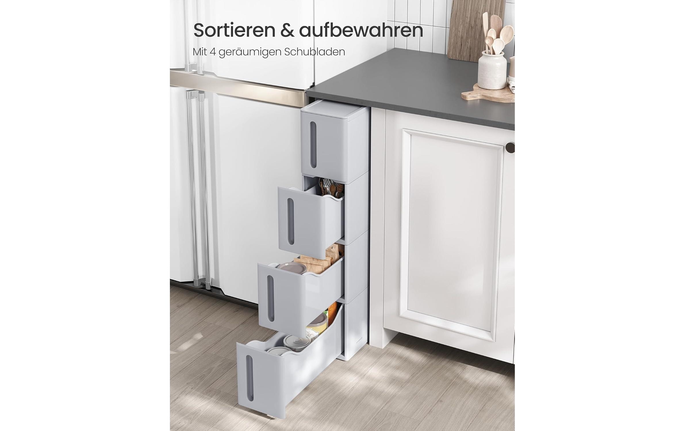 SONGMICS Küchenwagen »mit Rädern 45.2 x 84 x 17,3 cm,«