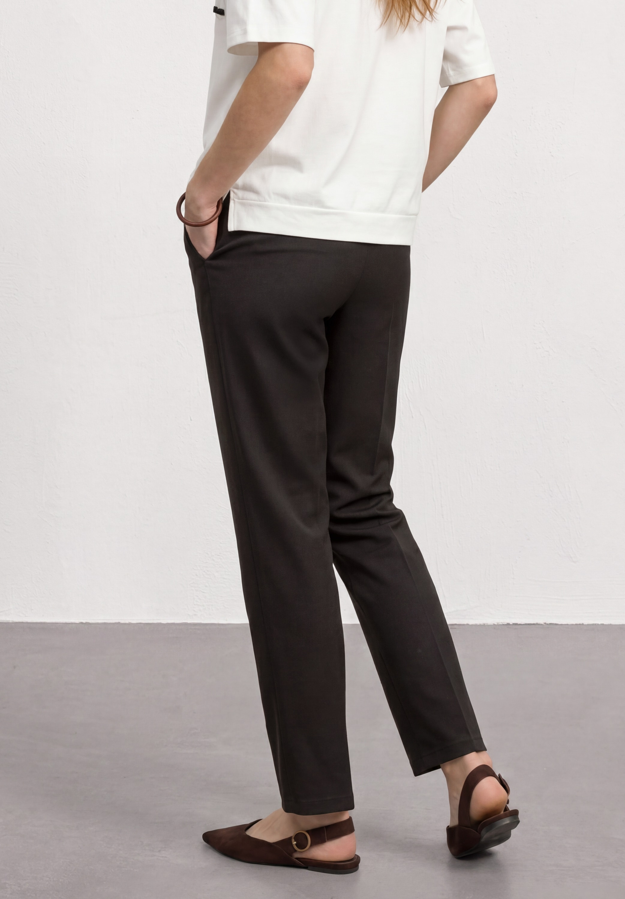STREET ONE Jerseyhose »Style Amalia«  mit Gummizug und Stretch / Viskose