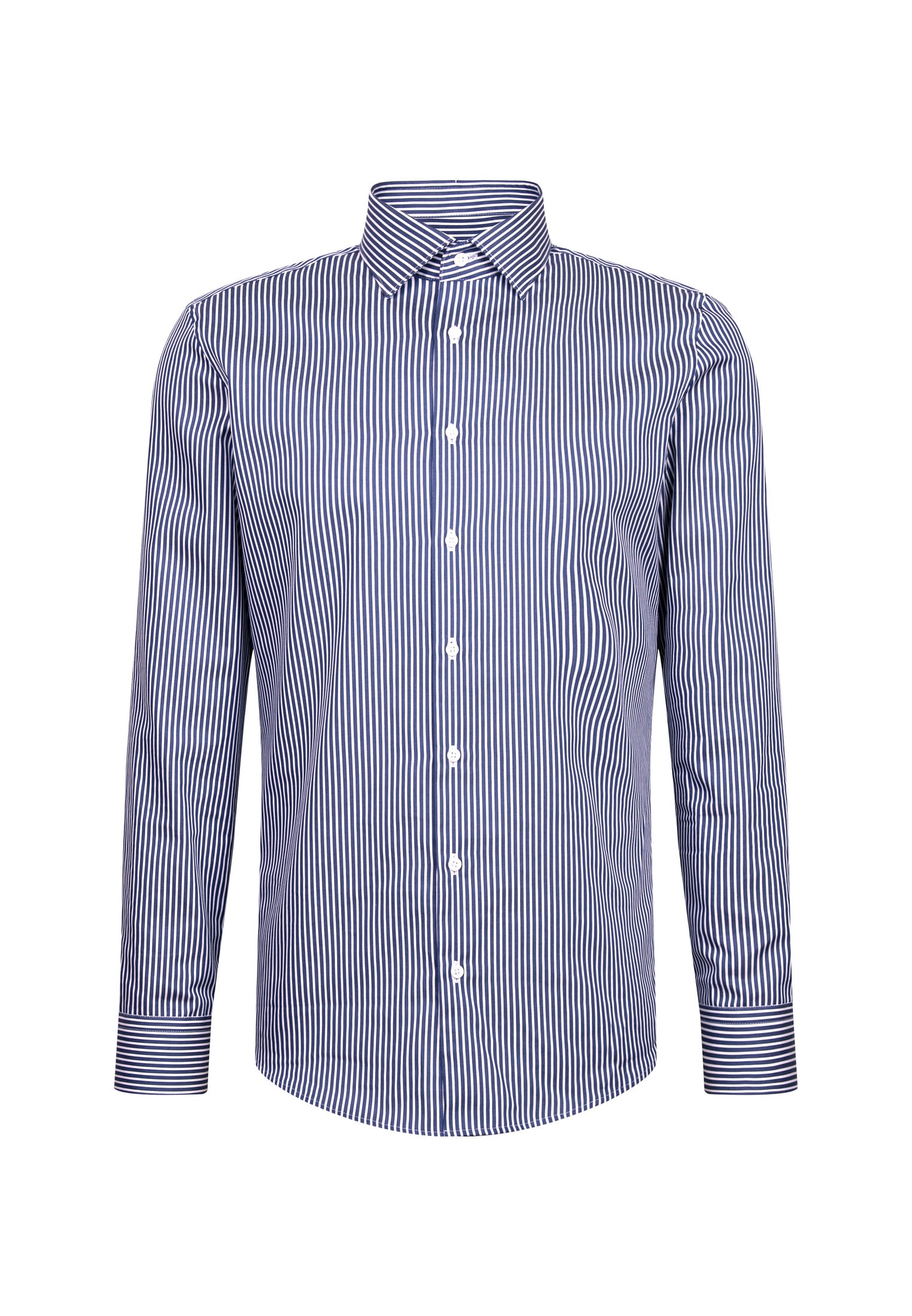 seidensticker Chemise d'affaires »Schwarze Rose« Slim 1/1 Kentkragen Gestreift