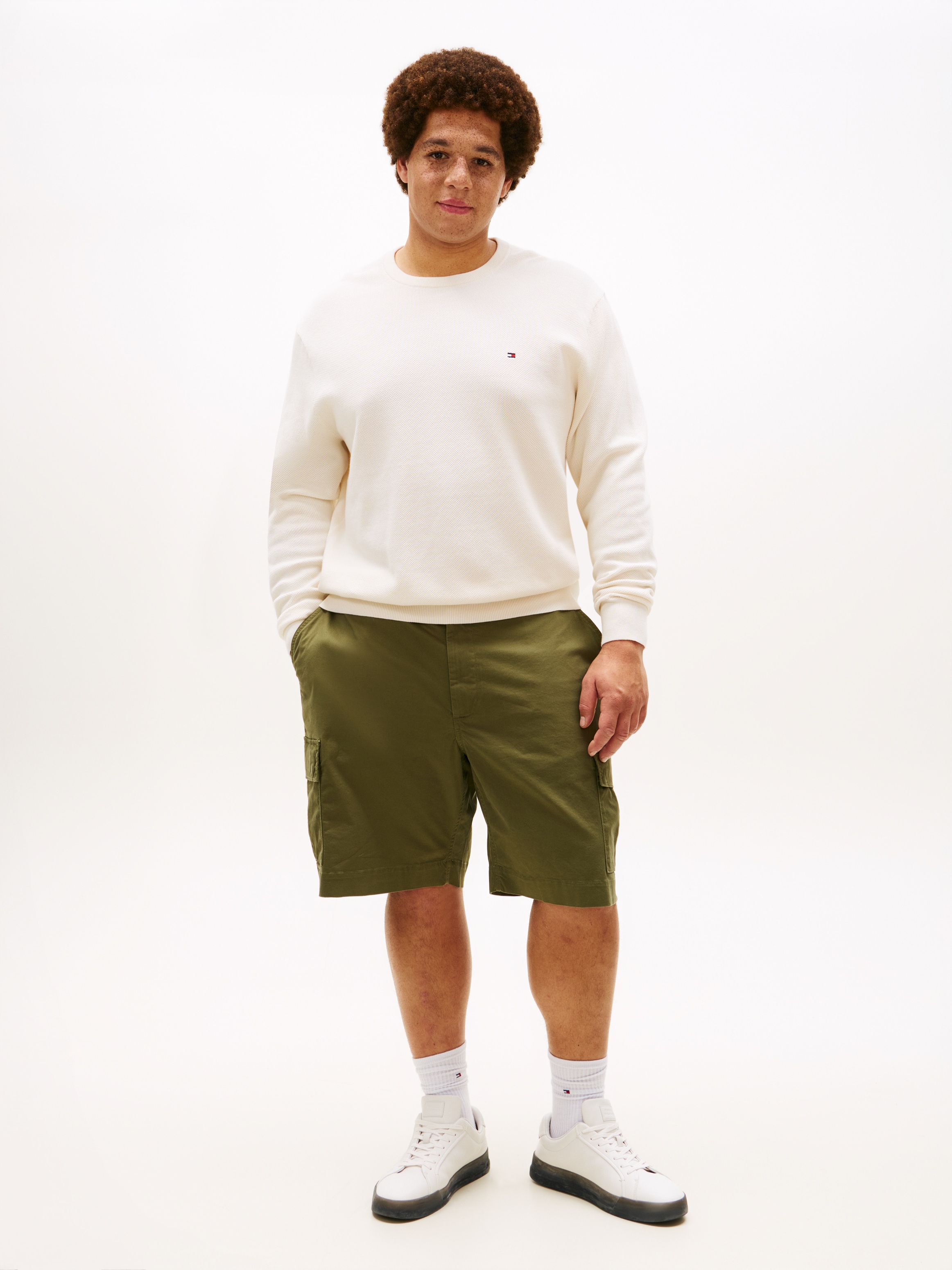 Tommy Hilfiger Big & Tall Rundhalspullover »ESSENTIAL STRUCTURE CREW NECK« Grosse Grössen, regular fit