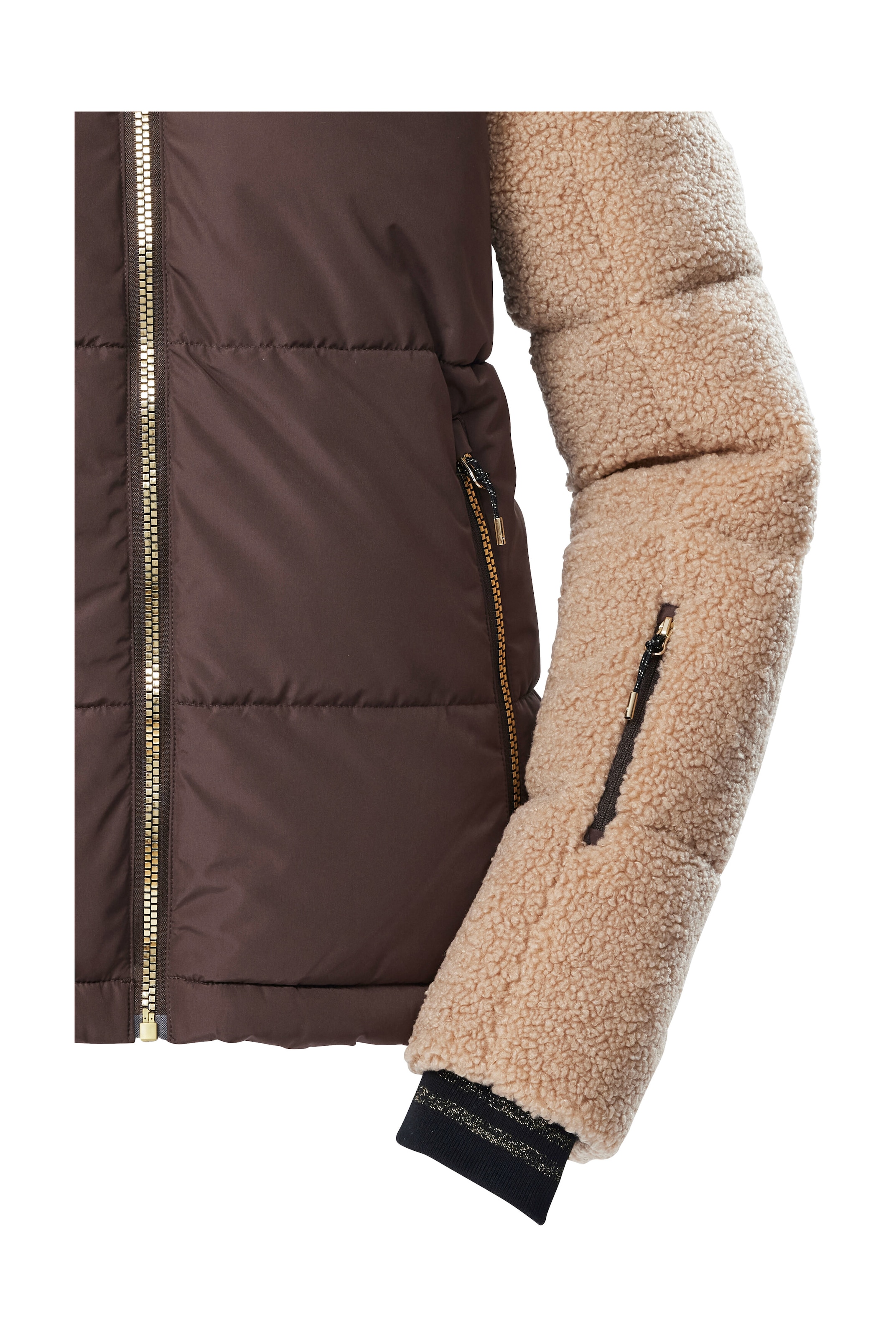 Killtec Skijacke »KSW 111 WMN SKI QLTD JCKT« Damen Ski-Steppjacke mit Glitzerstreifen und abnehmbaren Schneefang