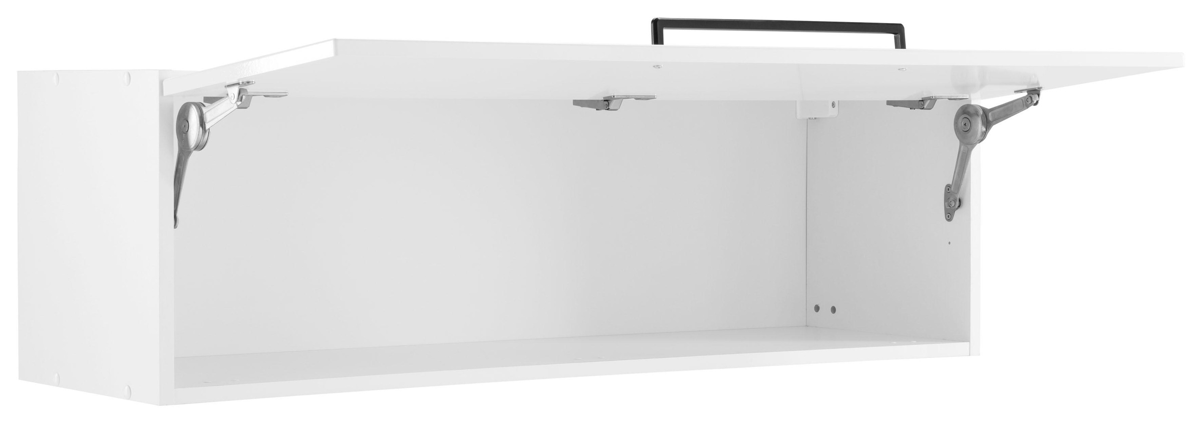 KOCHSTATION Klapphängeschrank »KS-Tulsa« 110 cm breit, mit 1 Klappe, schwarzer Metallgriff, MDF Front
