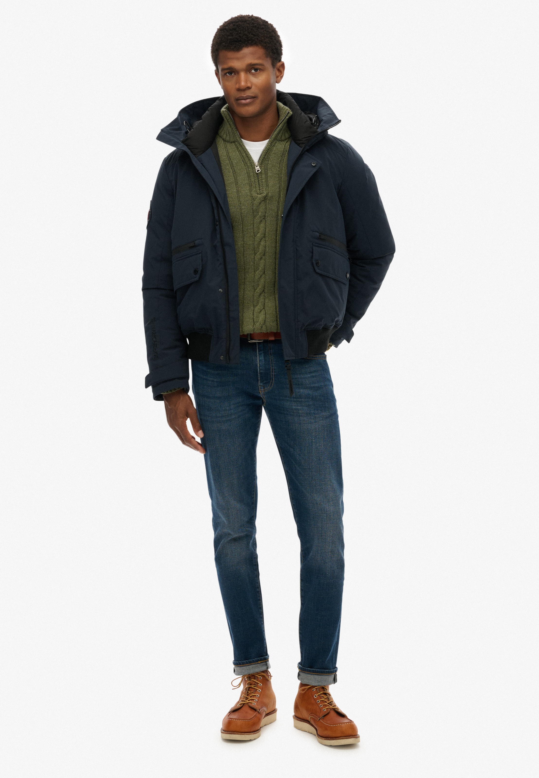 Superdry Veste matelassée »CITY PADDED BOMBER JACKET« ohne Kapuze