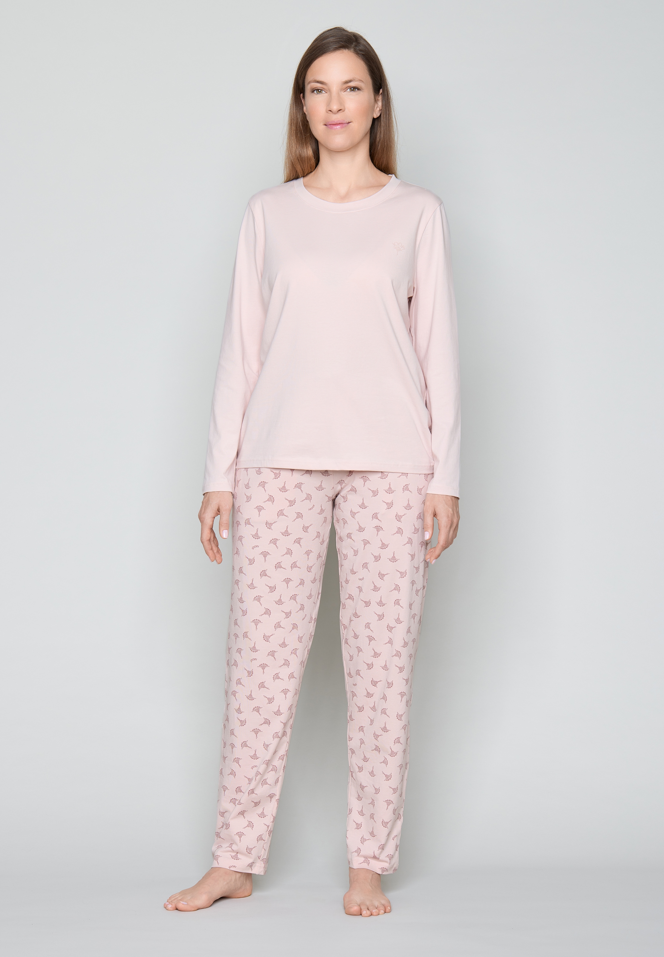 JOOP! Pyjama mit langem Schnitt, aus Jersey und Baumwollmischung, im JOOP! Stil