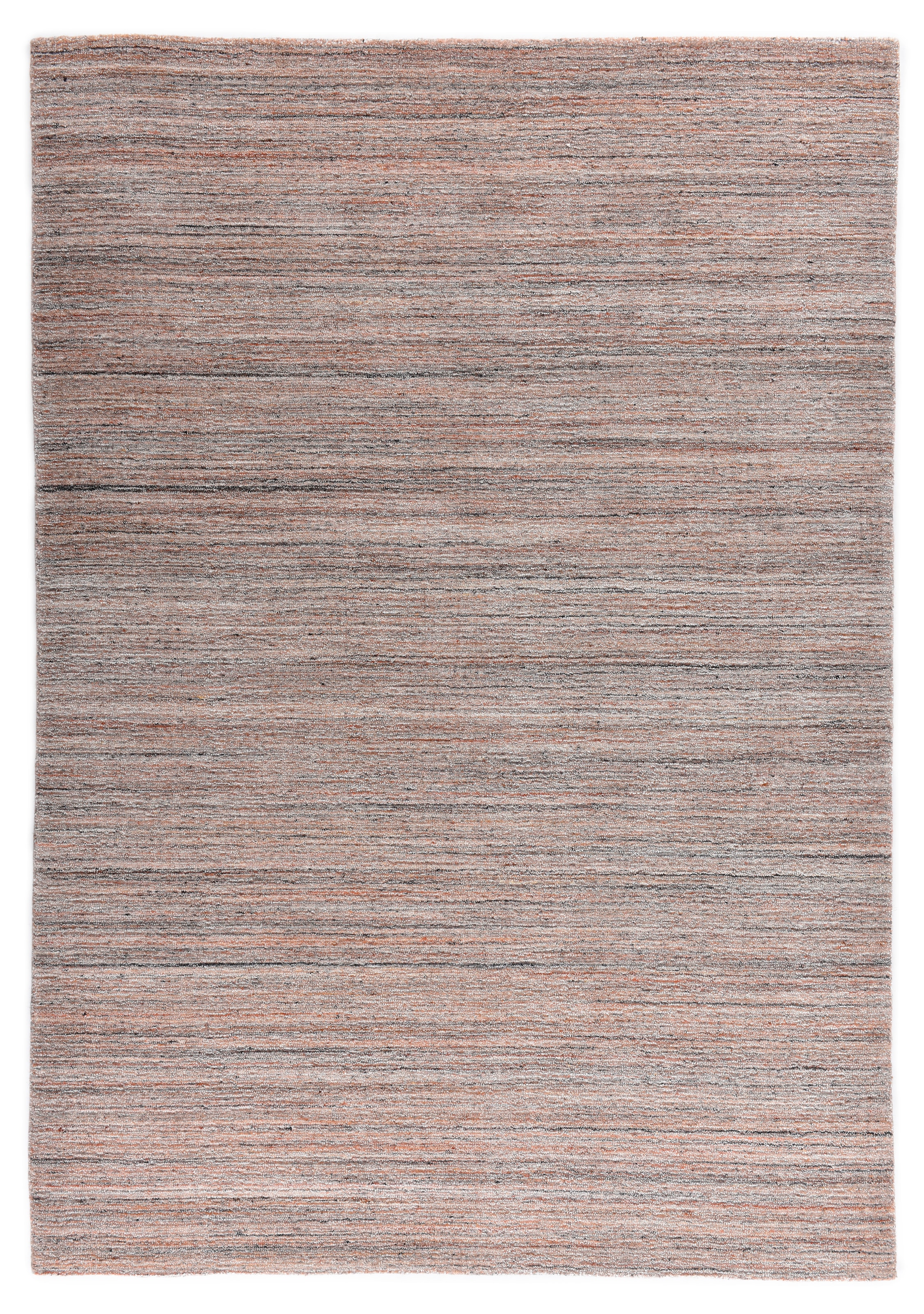 THEKO Tapis »San Diego« Rectangulaire 13 mm Höhe handgewebt, 60% Wolle, Knüpfoptik, meliert, leichter seidiger Glanz