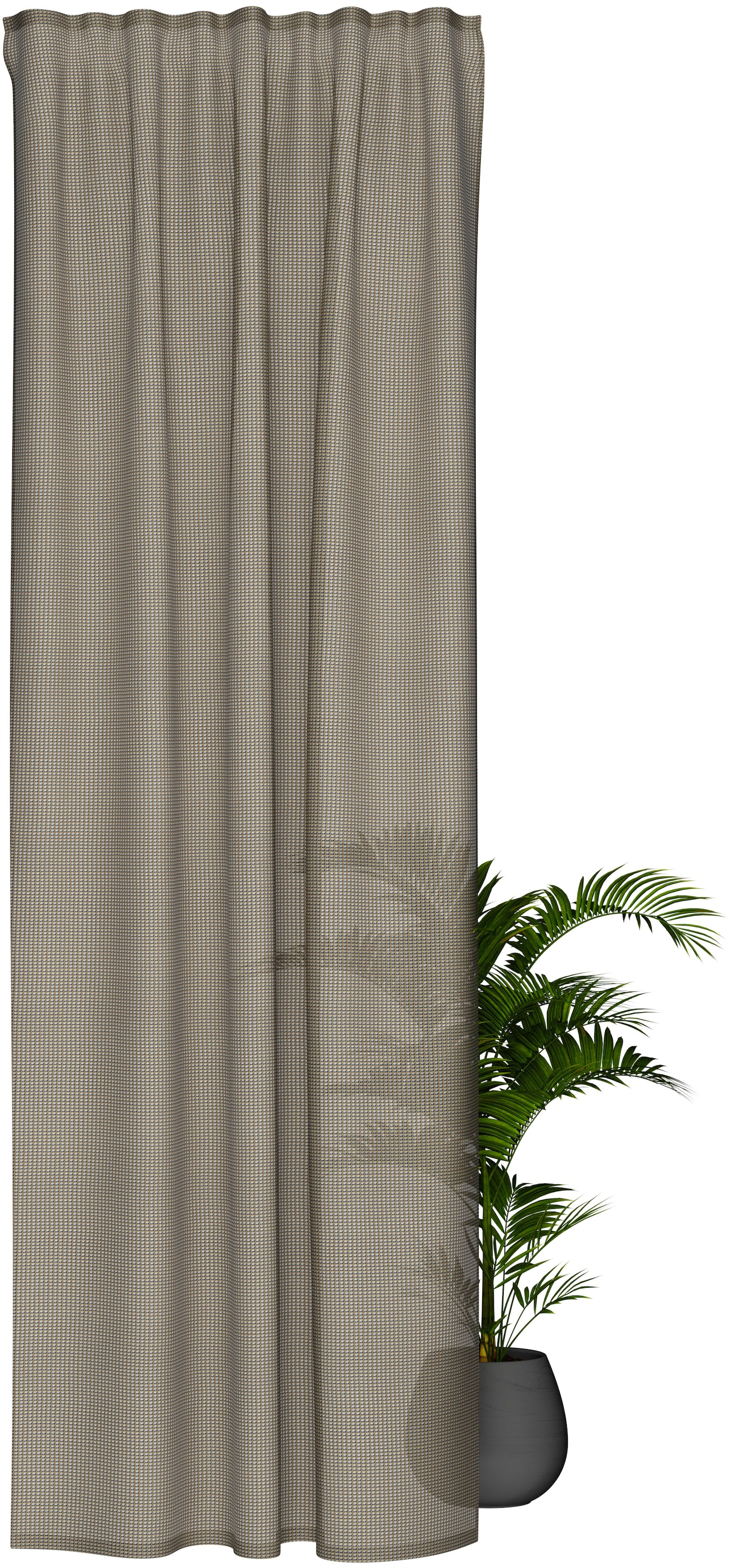HOMING Rideau »Neta« Boucles cachées 1 cuis tlg. Netzstuktur, Wohnzimmer, Küche, Schlafzimmer