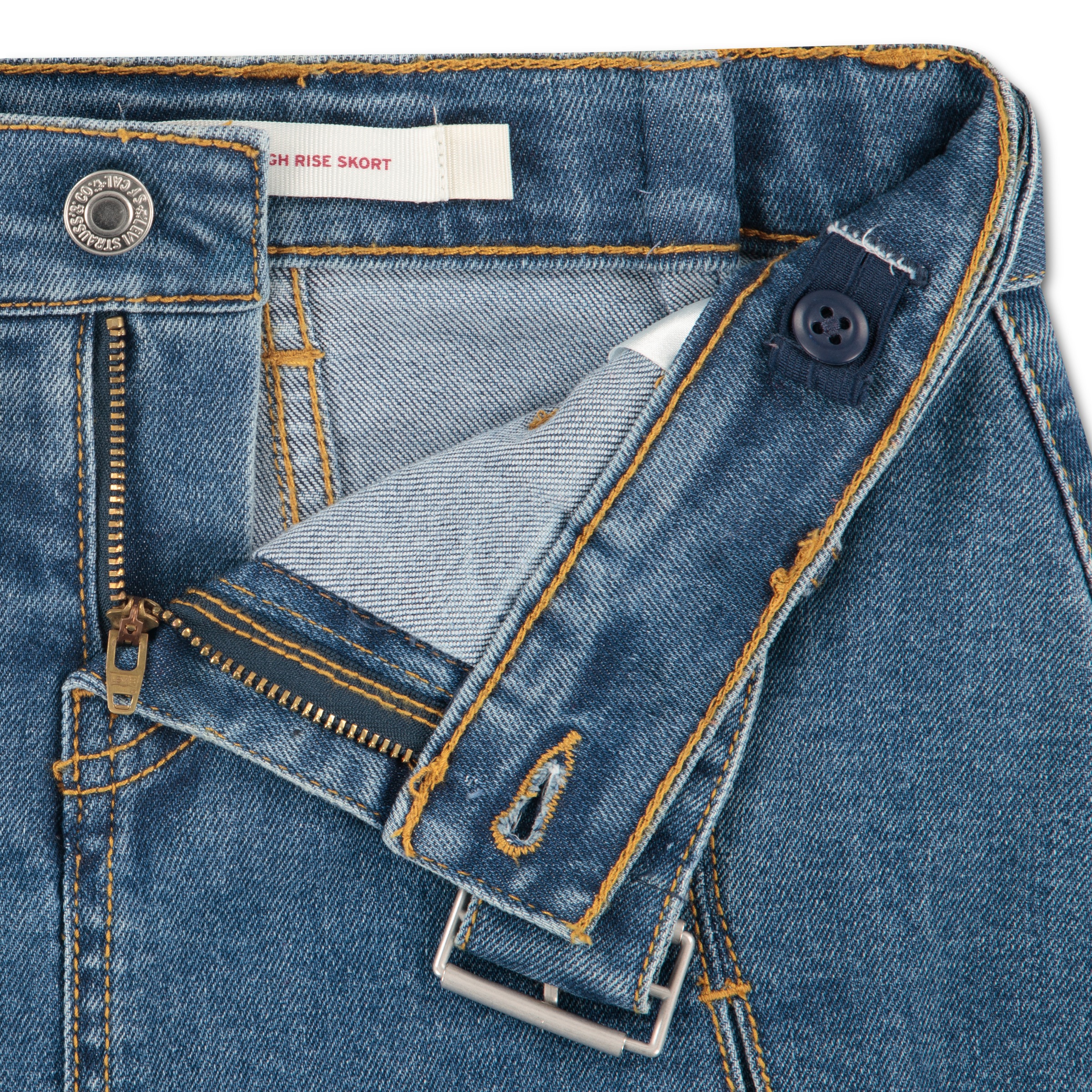 Levi's® Kids Jupe en jean »LVG PLEATED SKORT W BELT« short jupe en denim avec ceinture en jean / pour filles