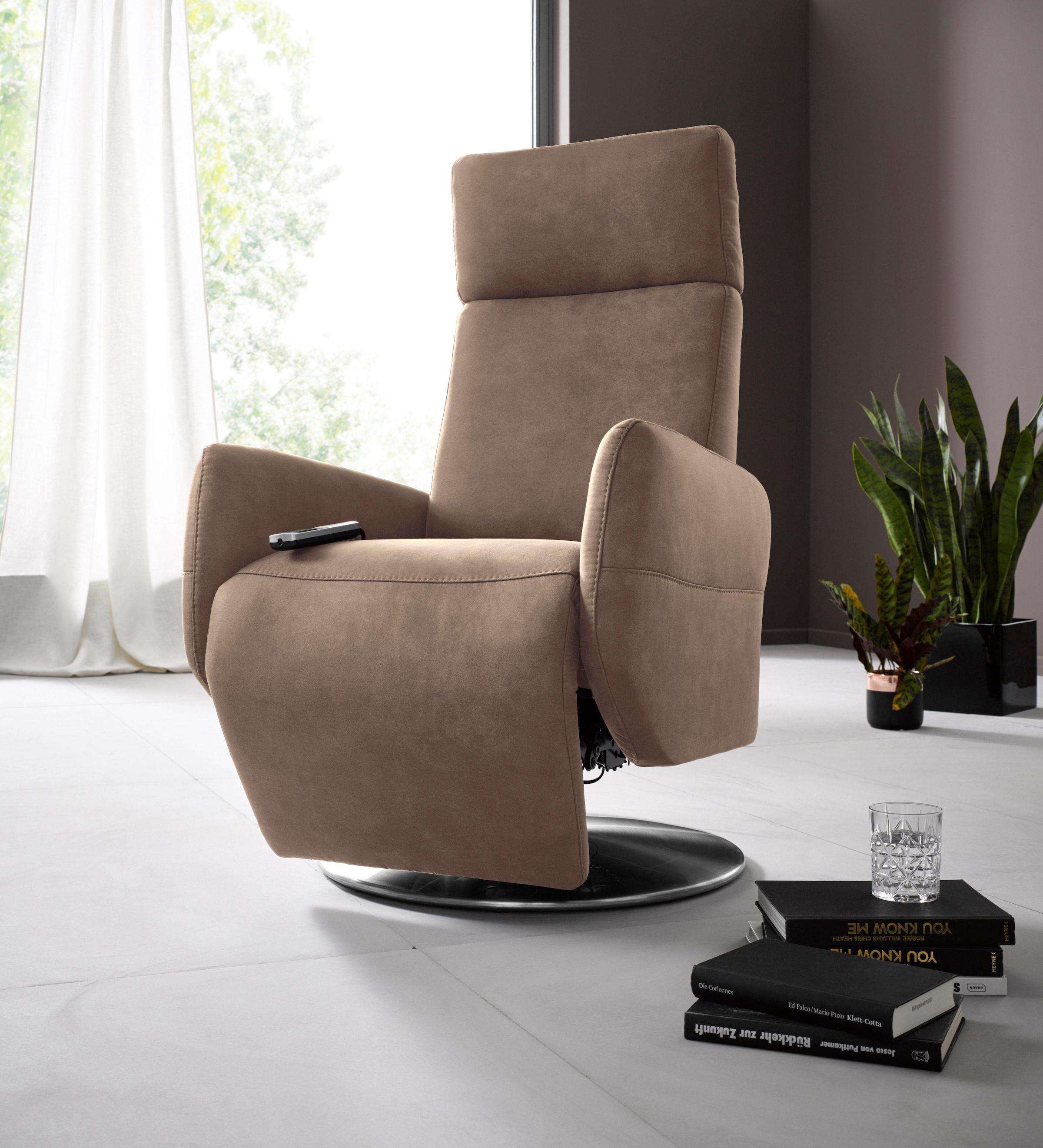 sit&more Relaxsessel »Kobra mit Kopfteilverstellung & Drehfunktion, weitere Funktionen« in Grösse L, wahlweise mit Motor und Aufstehhilfe