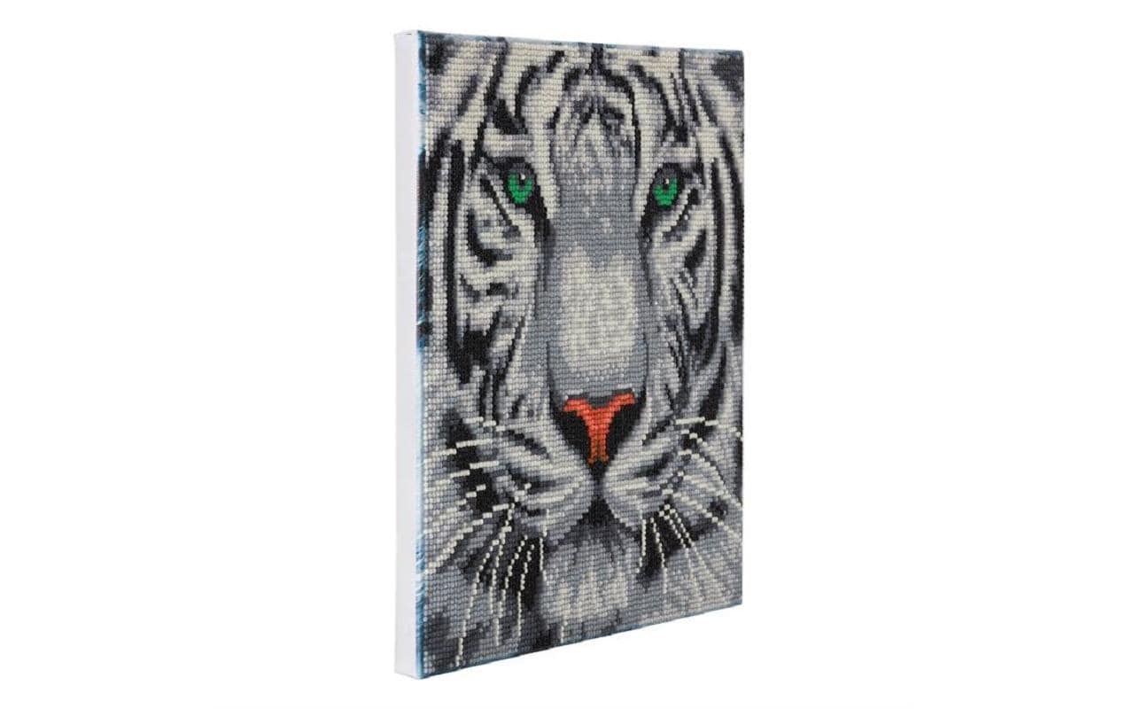   Kreativset »CRAFT Buddy Crystal Art Kit White Tiger 30 x 30 cm«
