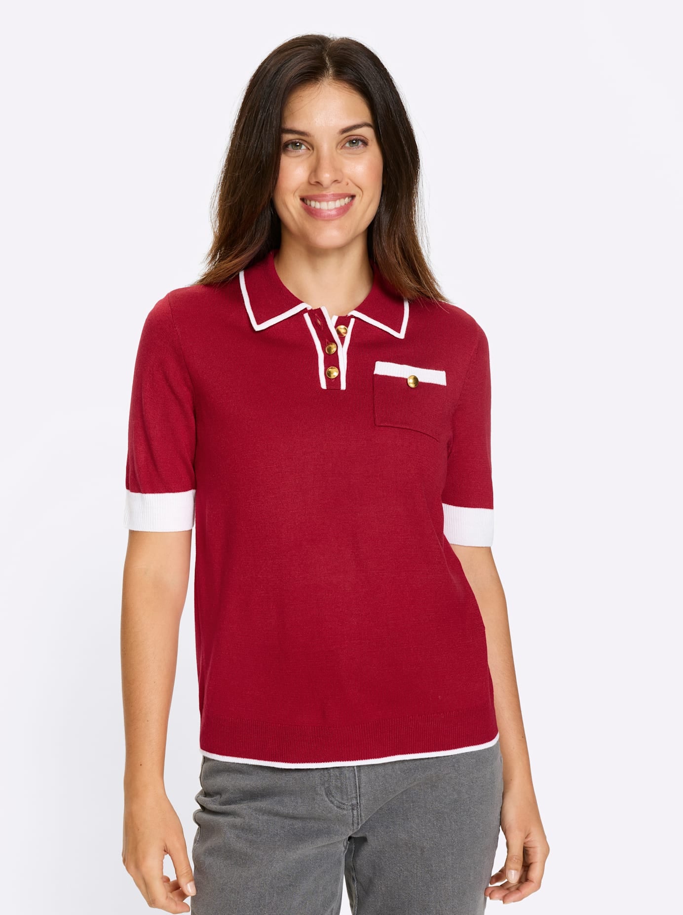 Classic Basics Kurzarmpullover »Polopullover«