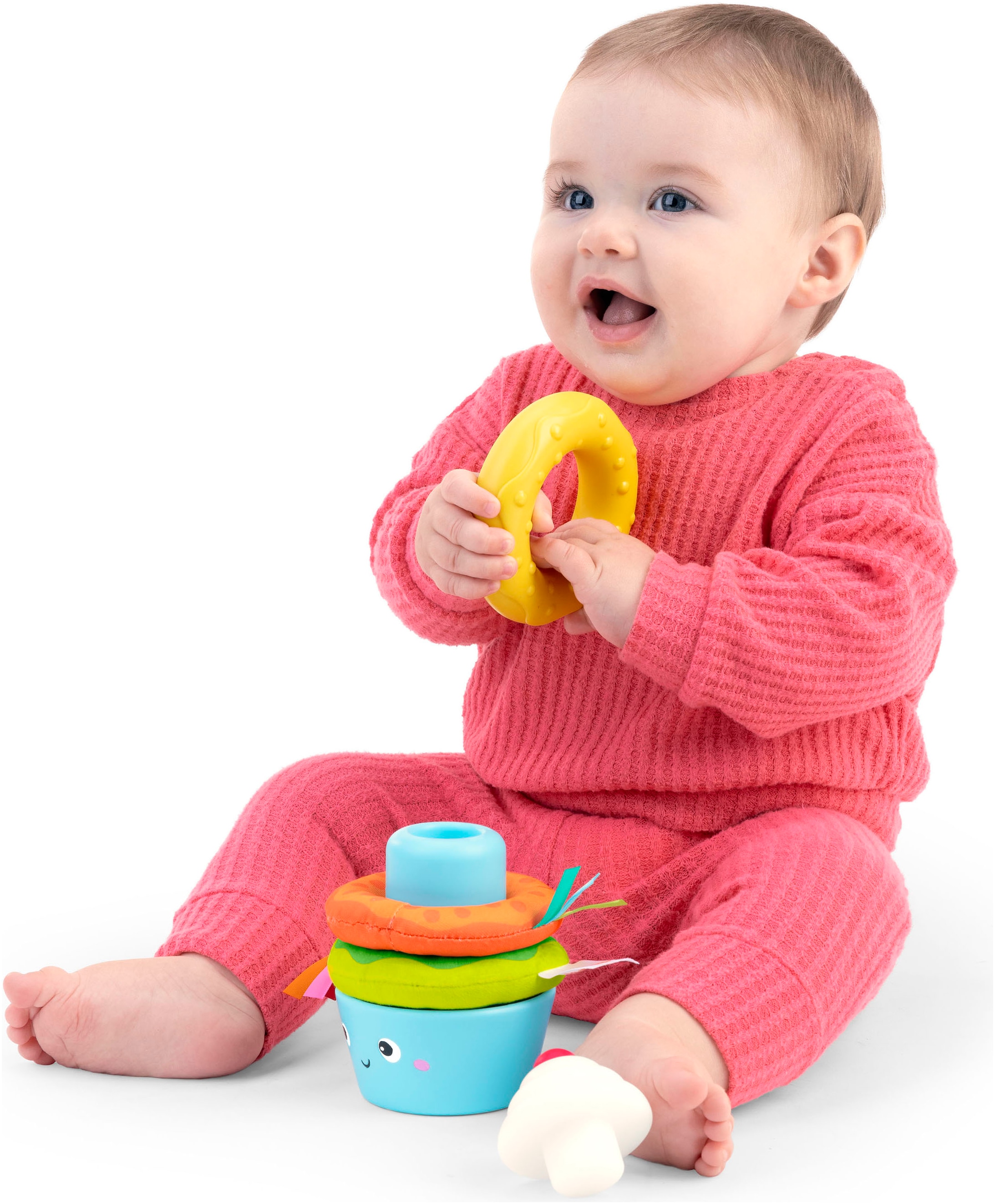 Bright Starts Stapelspielzeug »Cupcake Tower Stacking Toy with Teether«
