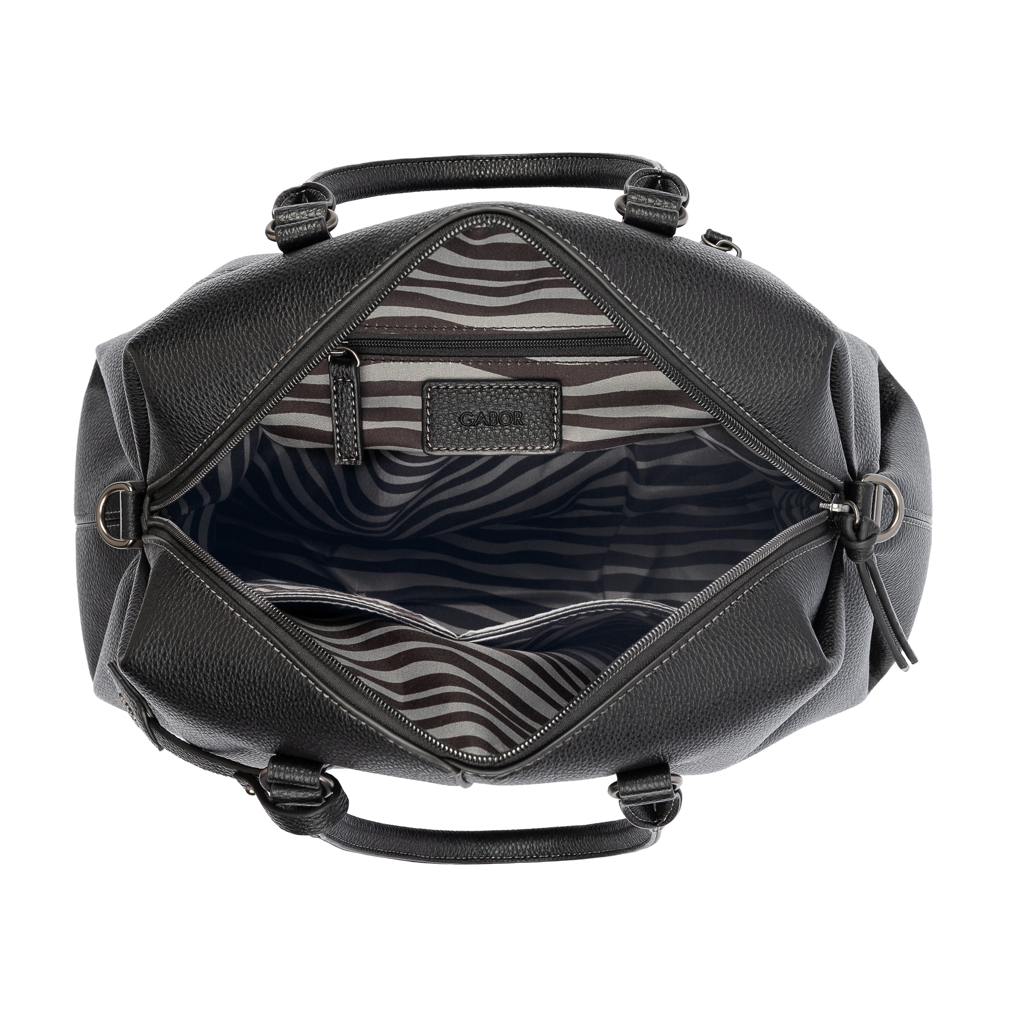 Gabor Sac bowling »Jesenia« sac à main pour femmes avec motif zèbre à l'intérieur