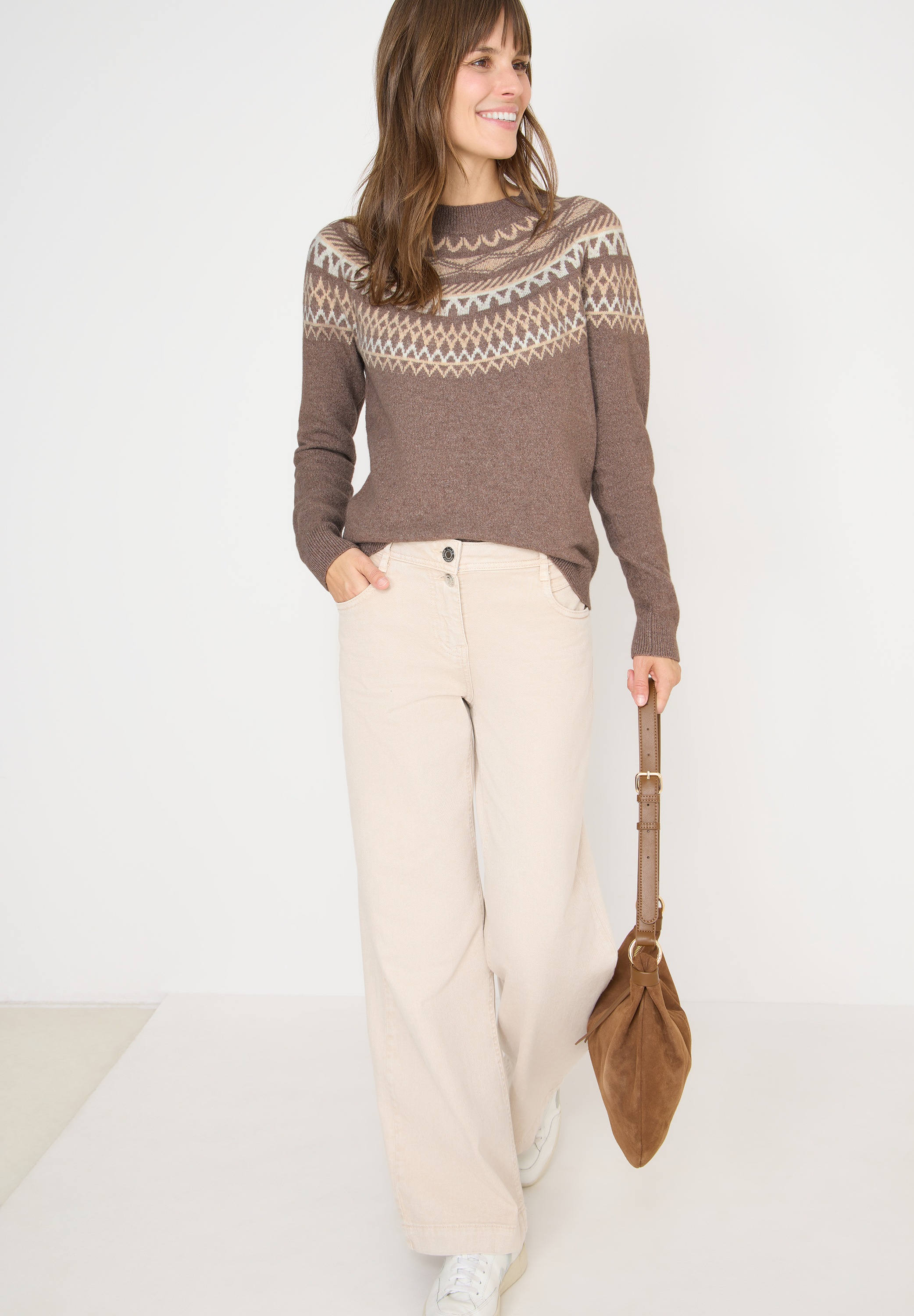 Cecil Strickpullover mit Norweger-Muster