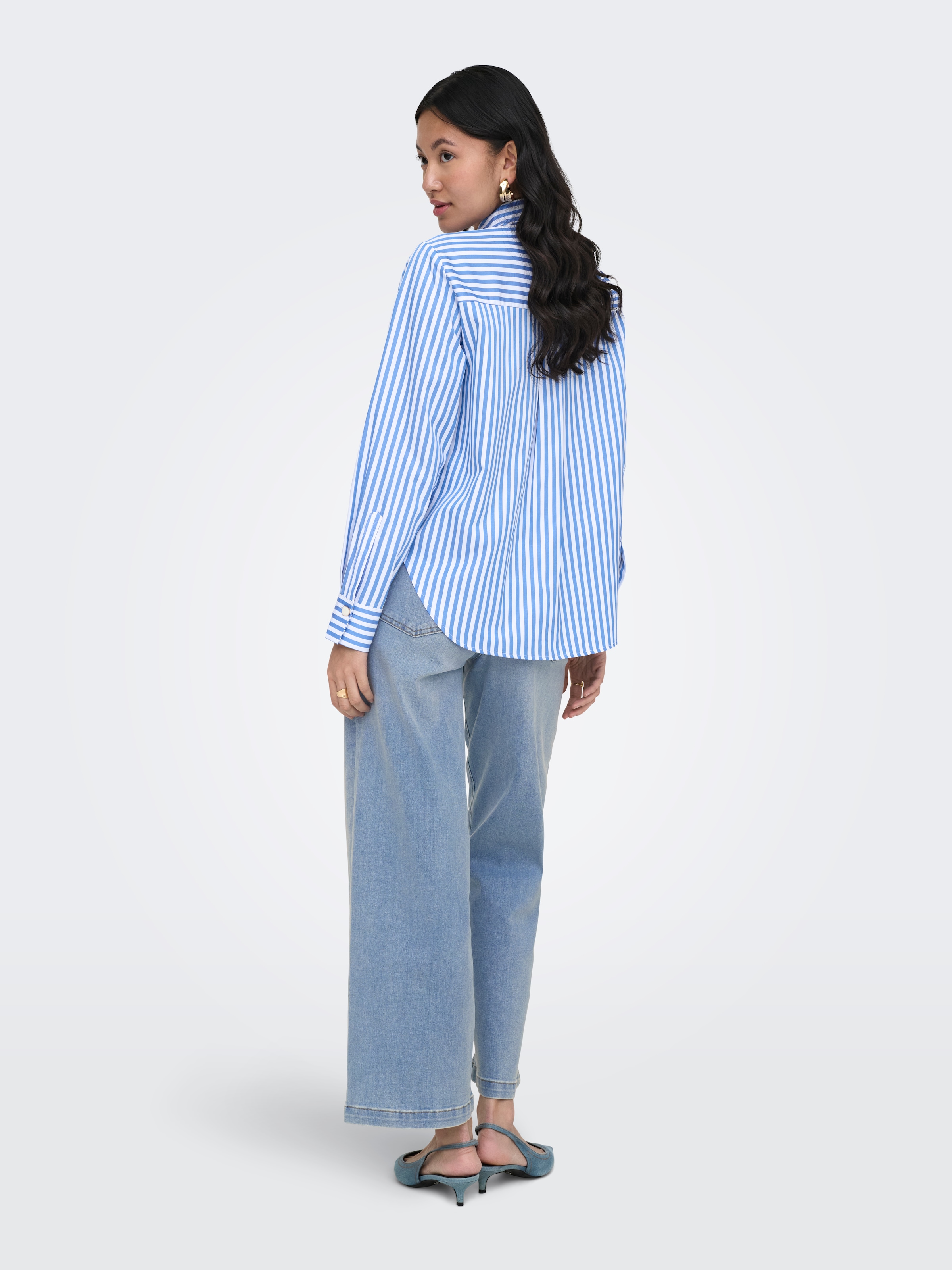 ONLY Jeans taille haute »ONLMADISON BLUSH HW CP WD DNM CRO371NOOS« large fit, longueur cheville libre