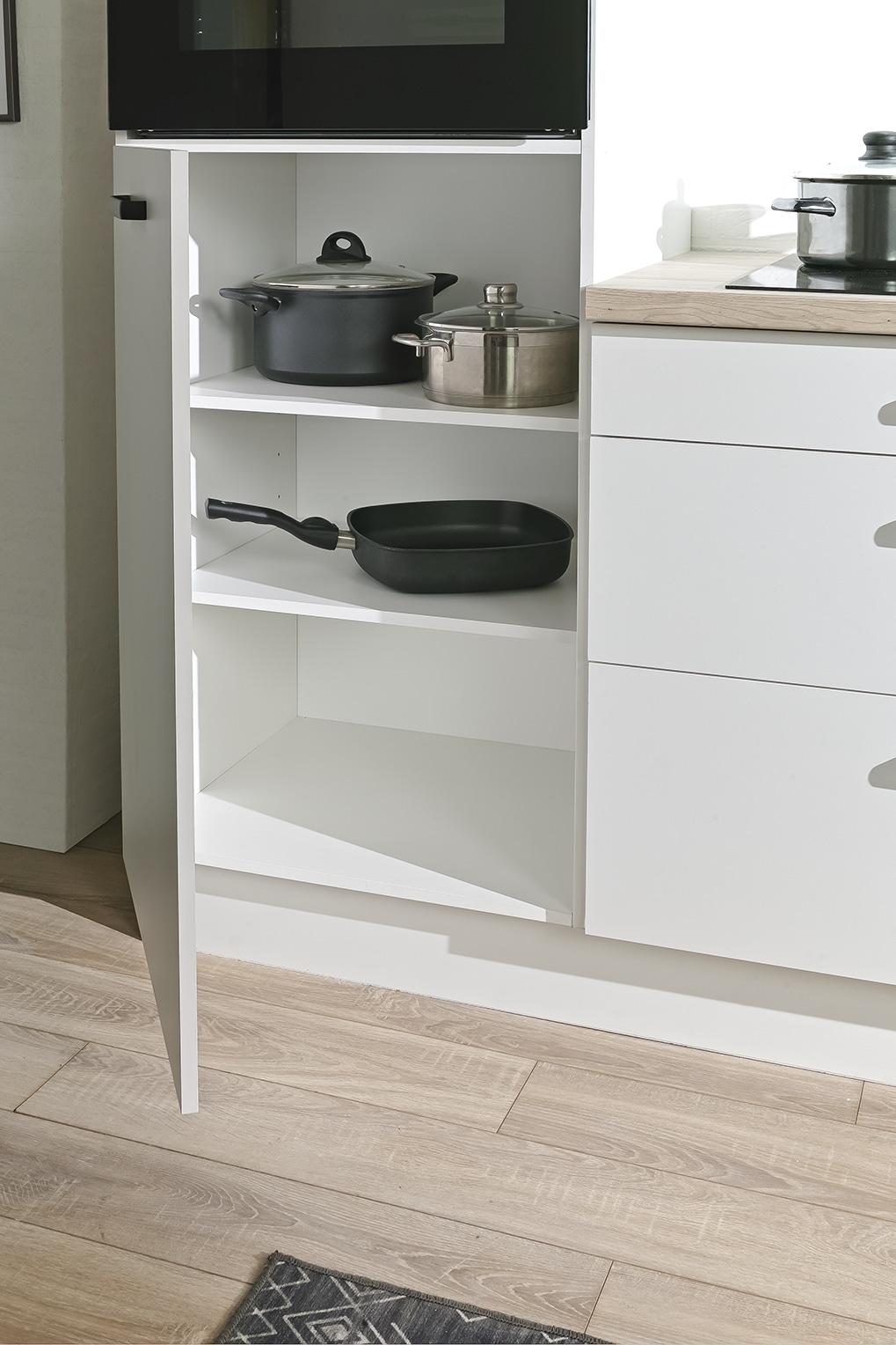 wiho Küchen Küchenzeile »Compact« Breite 210cm, wahlweise mit Geräten (ohne Kühlschrank)