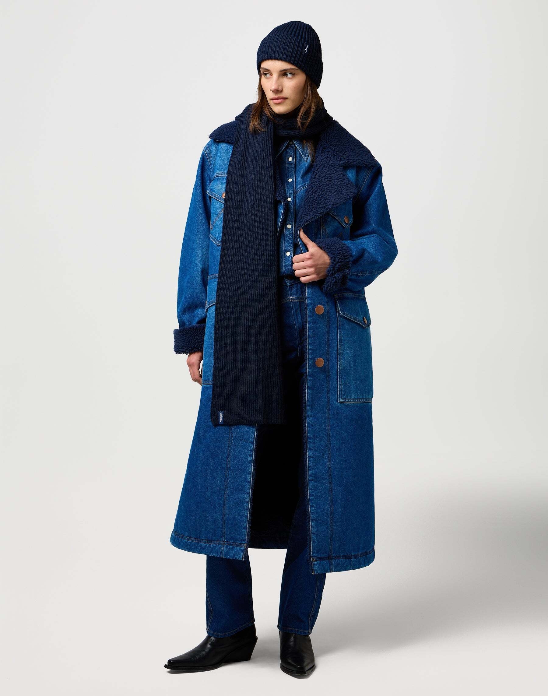 Wrangler Écharpe »WRANGLER Gürtel Scarf Beanie Set«