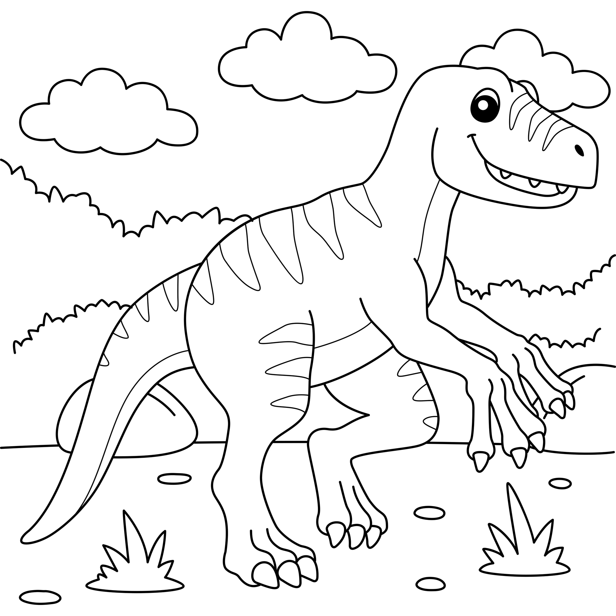 queence Wandsticker »Dino« DIY-Wandsticker zum Bemalen
