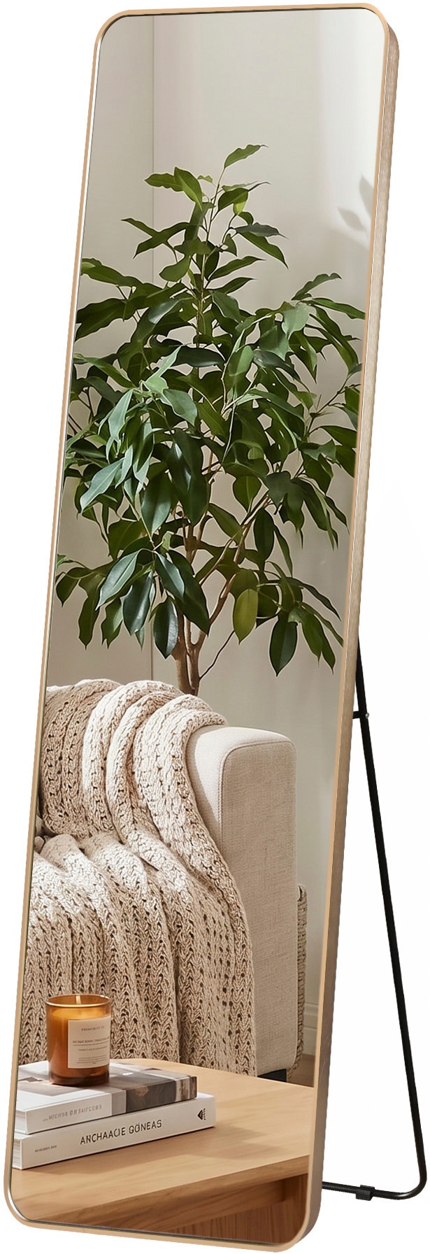 GOODproduct Miroir »Standspiegel Addrik, wahlweise in 2 Grössen 150x40cm oder 160x50cm« miroir corps entier avec verre de sécurité, en différentes couleurs