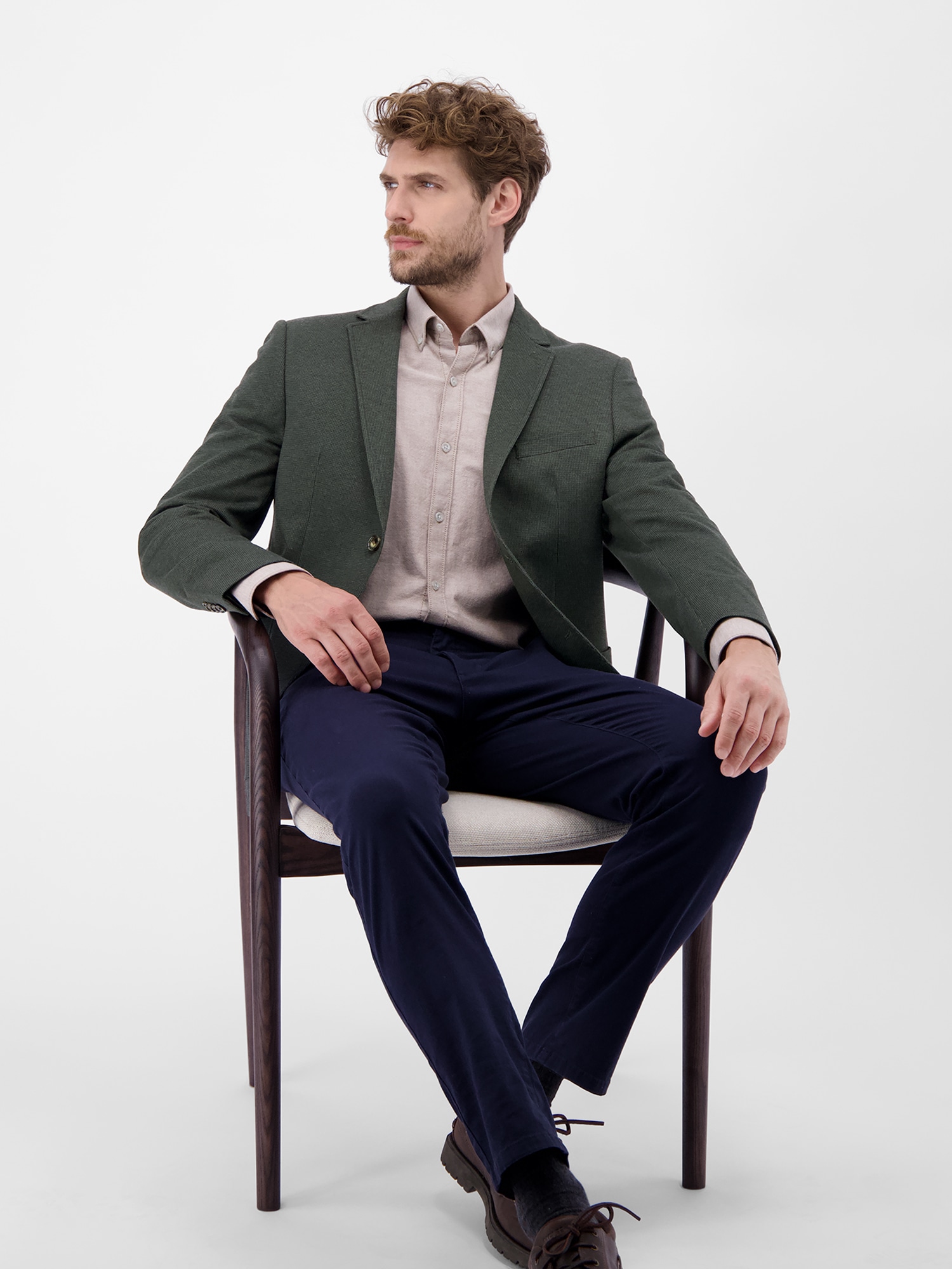 LERROS Veste en jersey »Sakko mit Hahnentrittmuster«