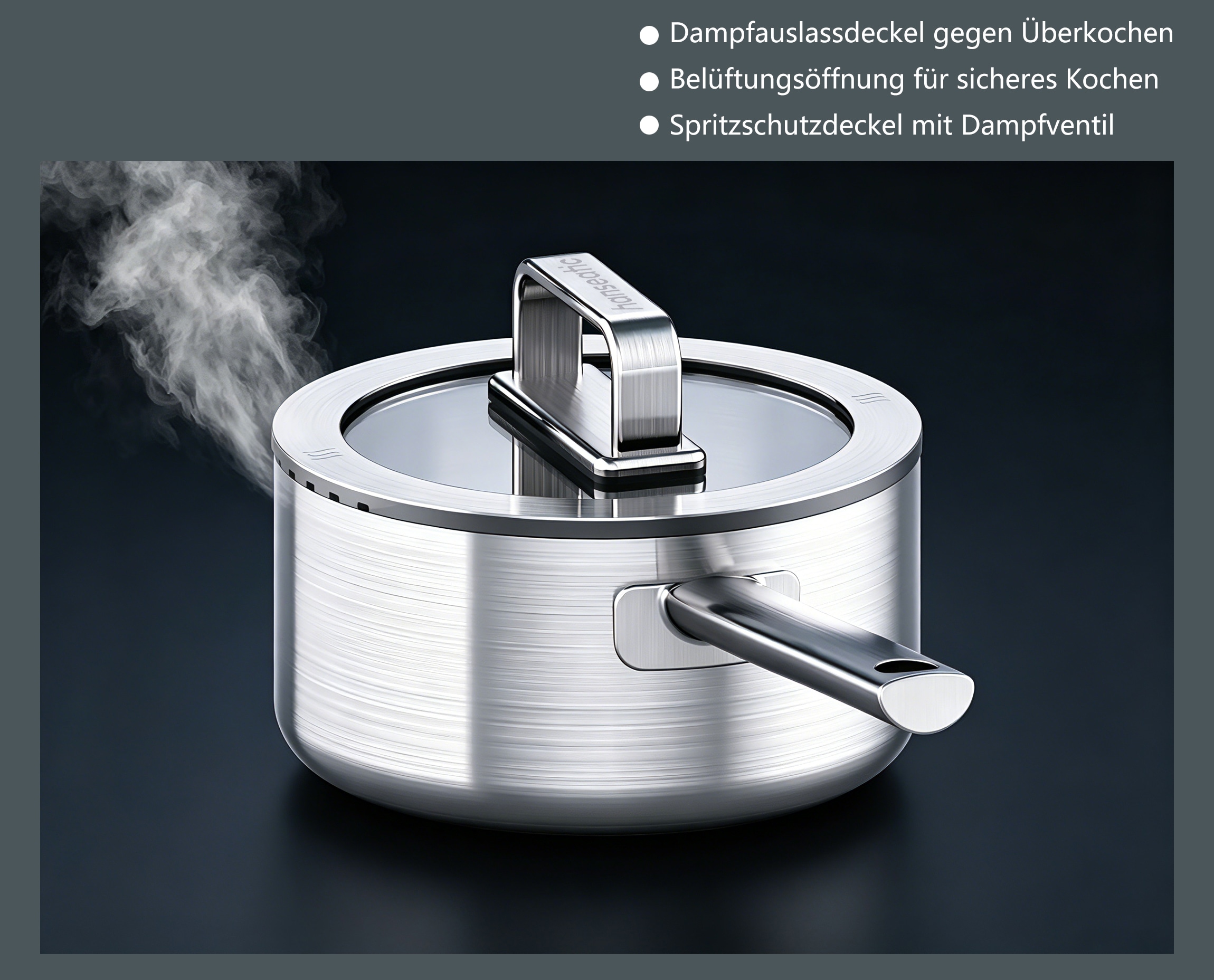 Hanseatic Casserole »PREMIUM« 1 tlg. Acier inoxydable