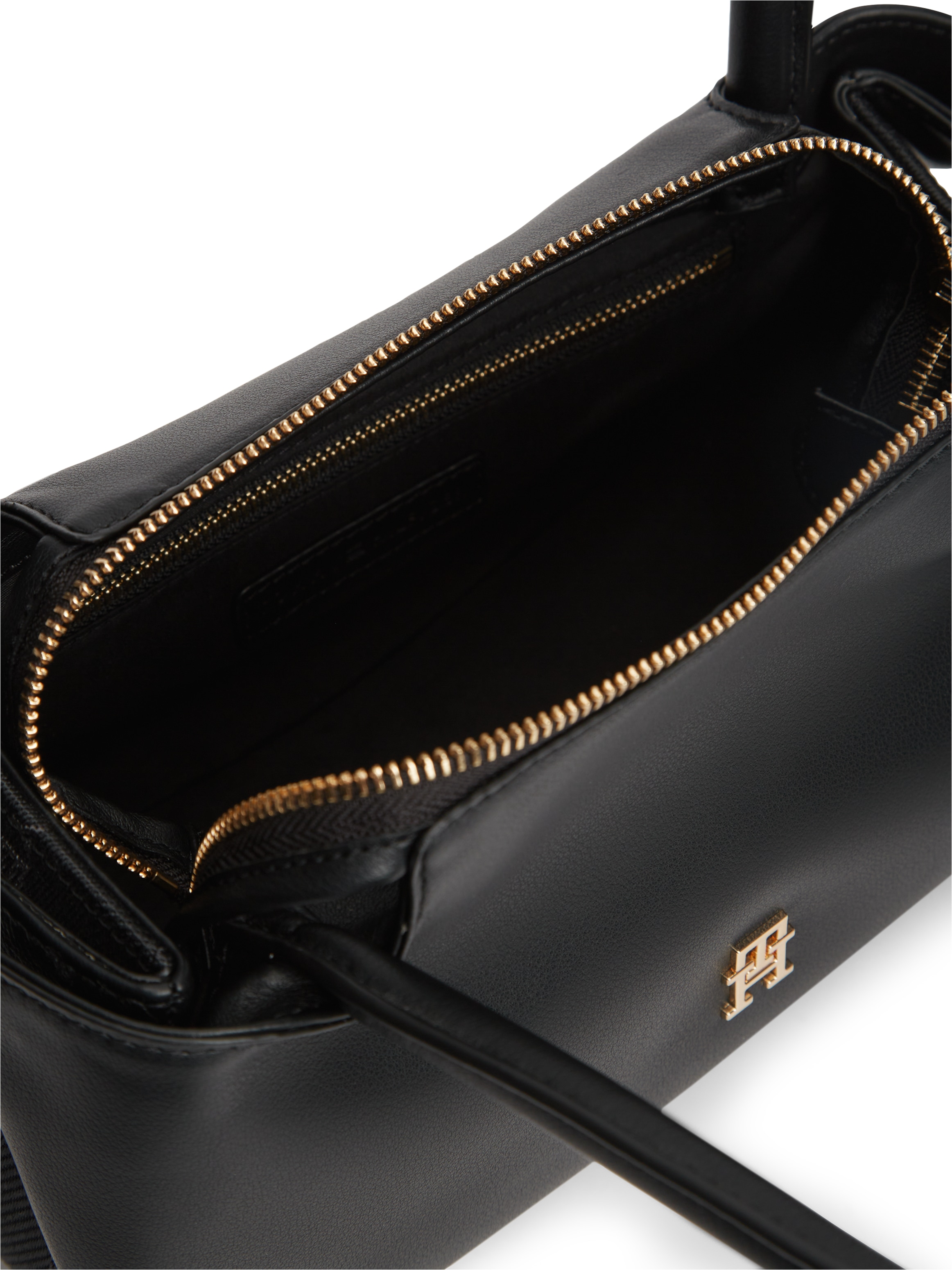 Tommy Hilfiger Henkeltasche »TH LOGOTAPE SHOULDER BAG« Damen Handtasche mit doppeltem Tragegriff