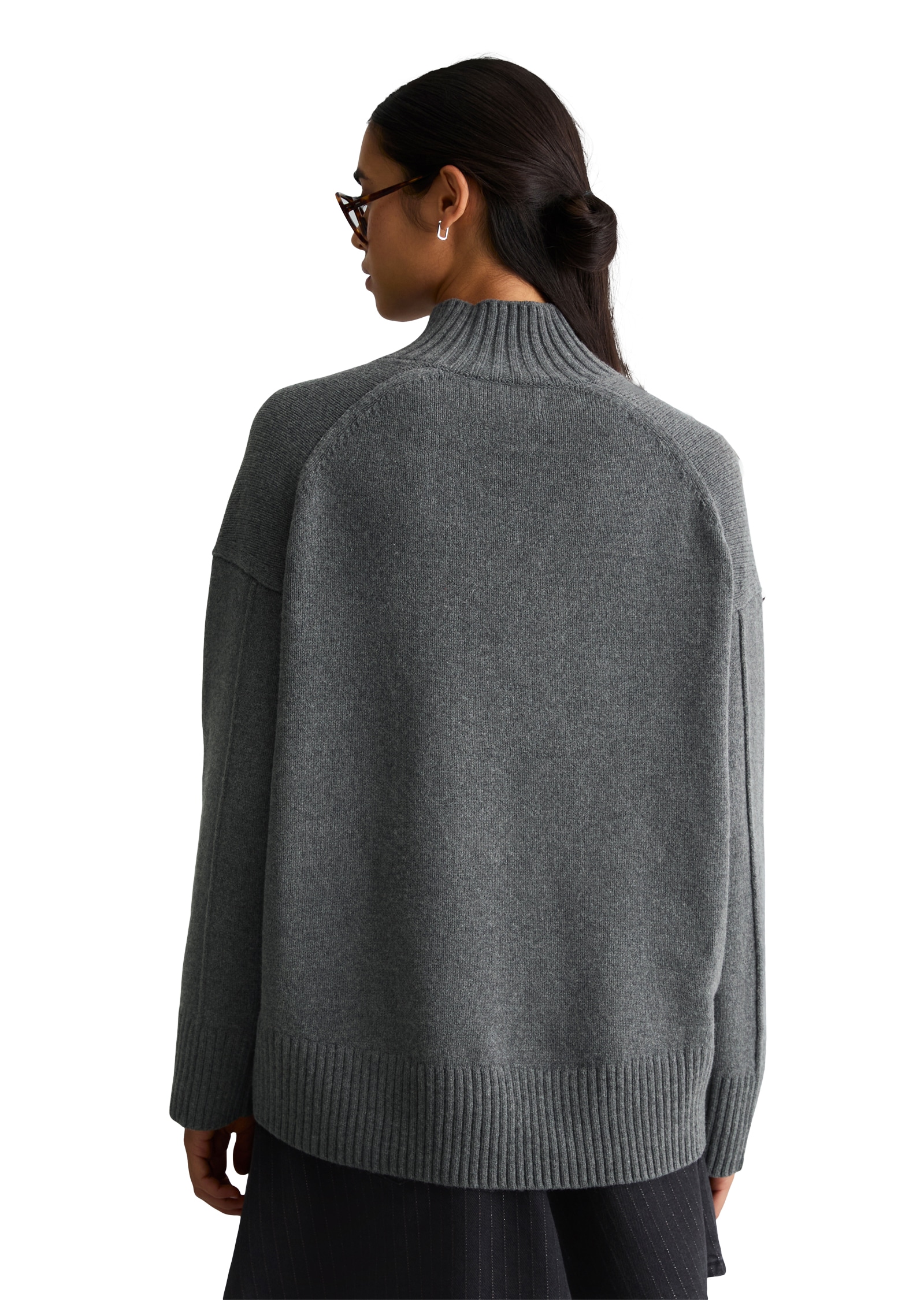 Marc O'Polo DENIM Pull à col montant »oversize aus weichem Wolle-Mix«