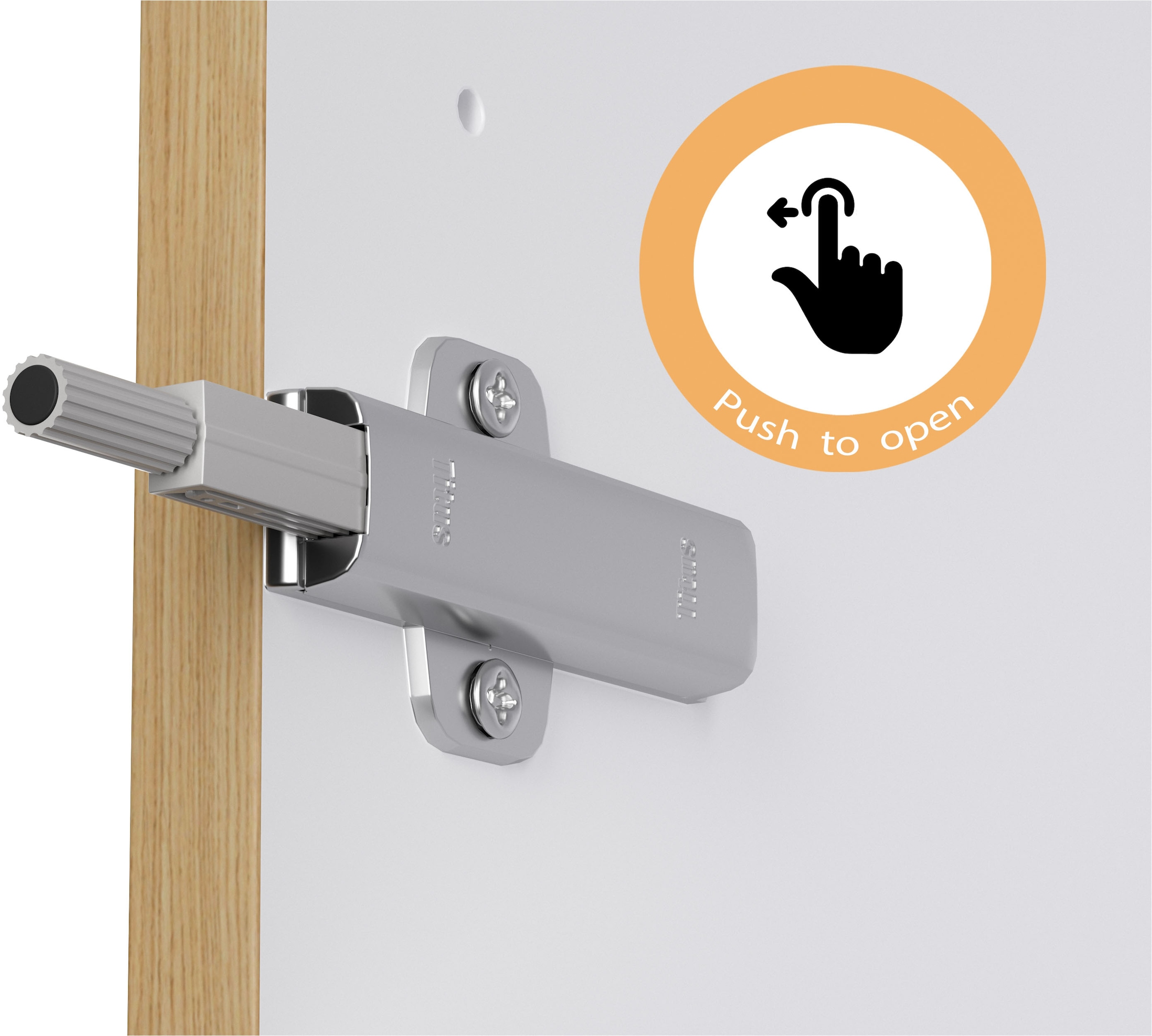 KOCHSTATION Aufsatzschrank »KS-Lucy« Breite 60 cm, Tiefe 57,1 cm,  mit 1 Tür "Push to Open"