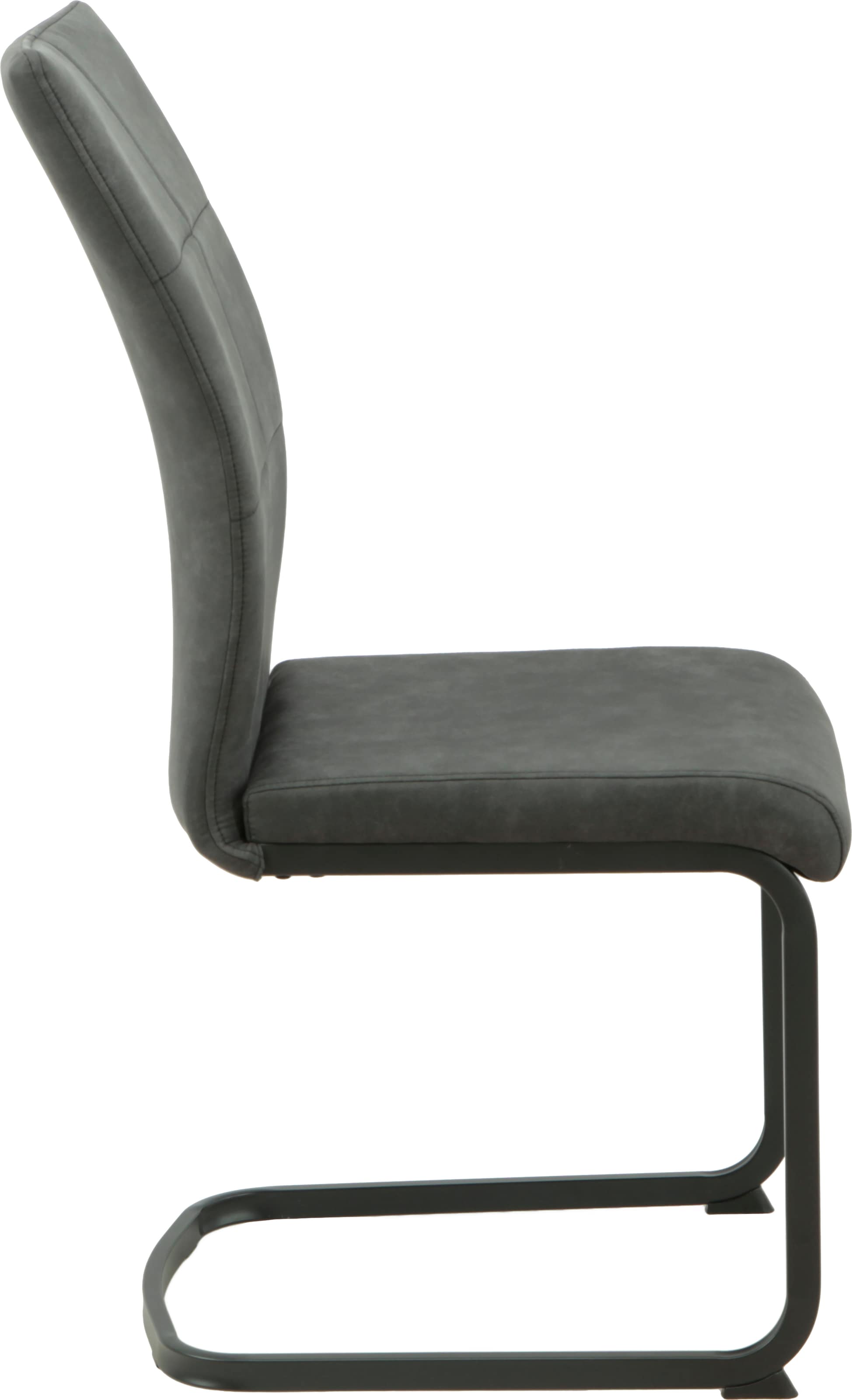 HELA Ensemble de salle à manger »SPREE« 4 cuis tlg. Esstisch 140x90 cm mit Dickkante, Microfaserbezug,