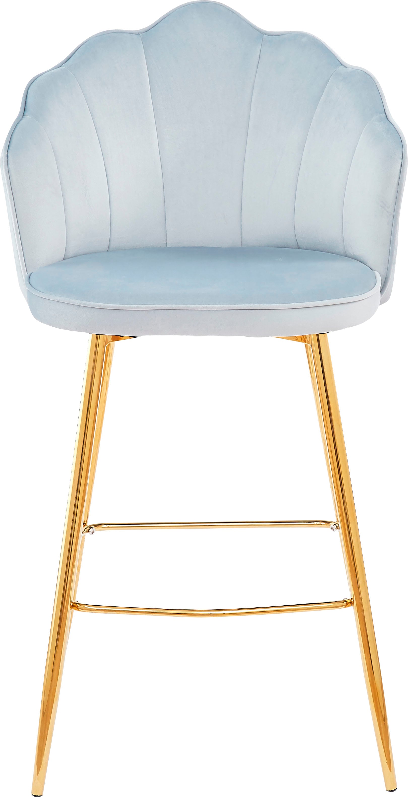 SalesFever Barhocker »Clam Barstuhl mit Stil« Set, 2er Set,  Extravagantes Muscheldesign im praktischen 2er Set