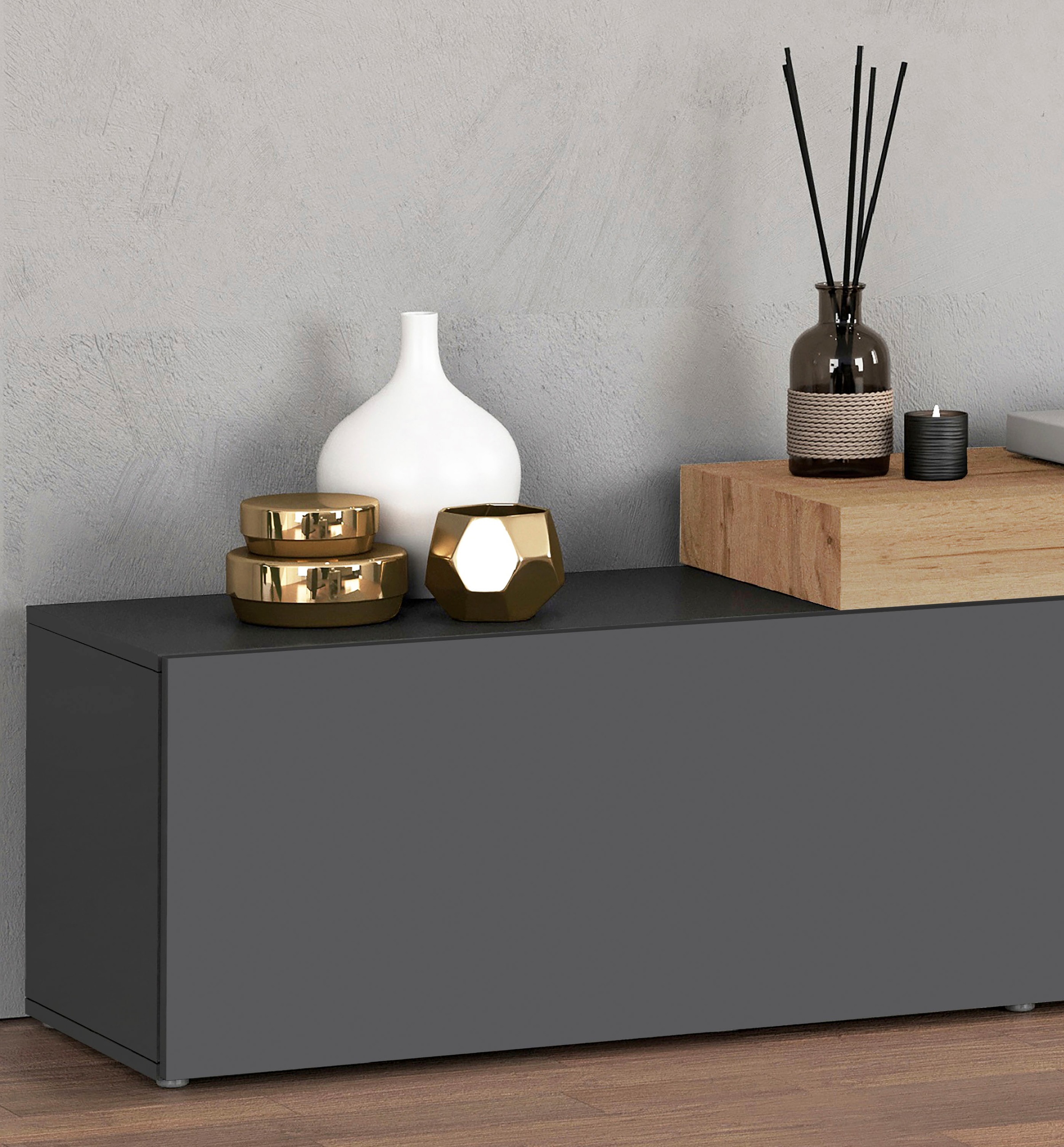 INOSIGN Meuble mural »Chronos Wohnwand, Medienwand, 5-er set« Set, 5 cuis tlg.