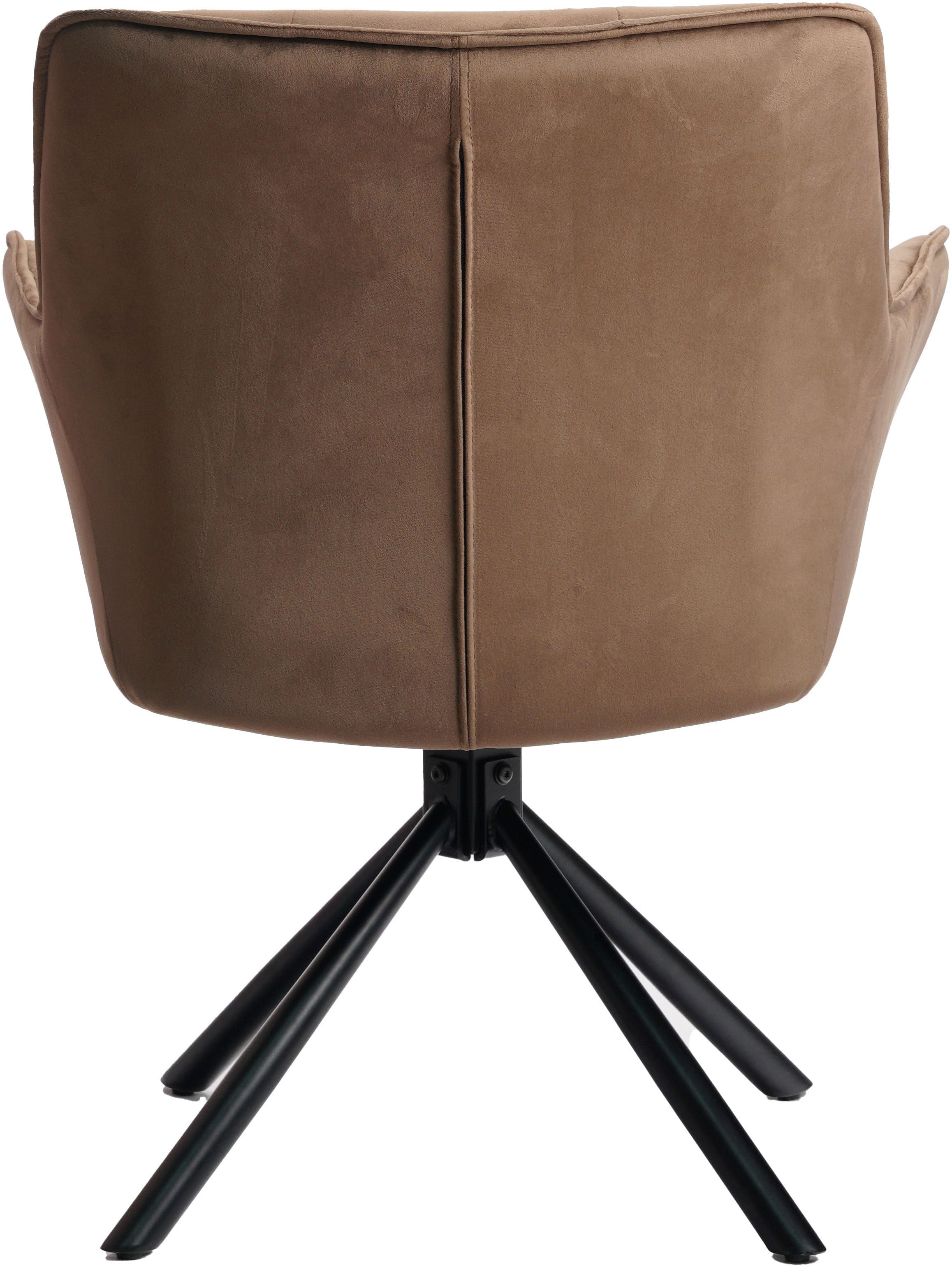 GOODproduct Drehstuhl »Lika« () 2er Set, 360 Grad Drehfunktion, Samtpolsterung