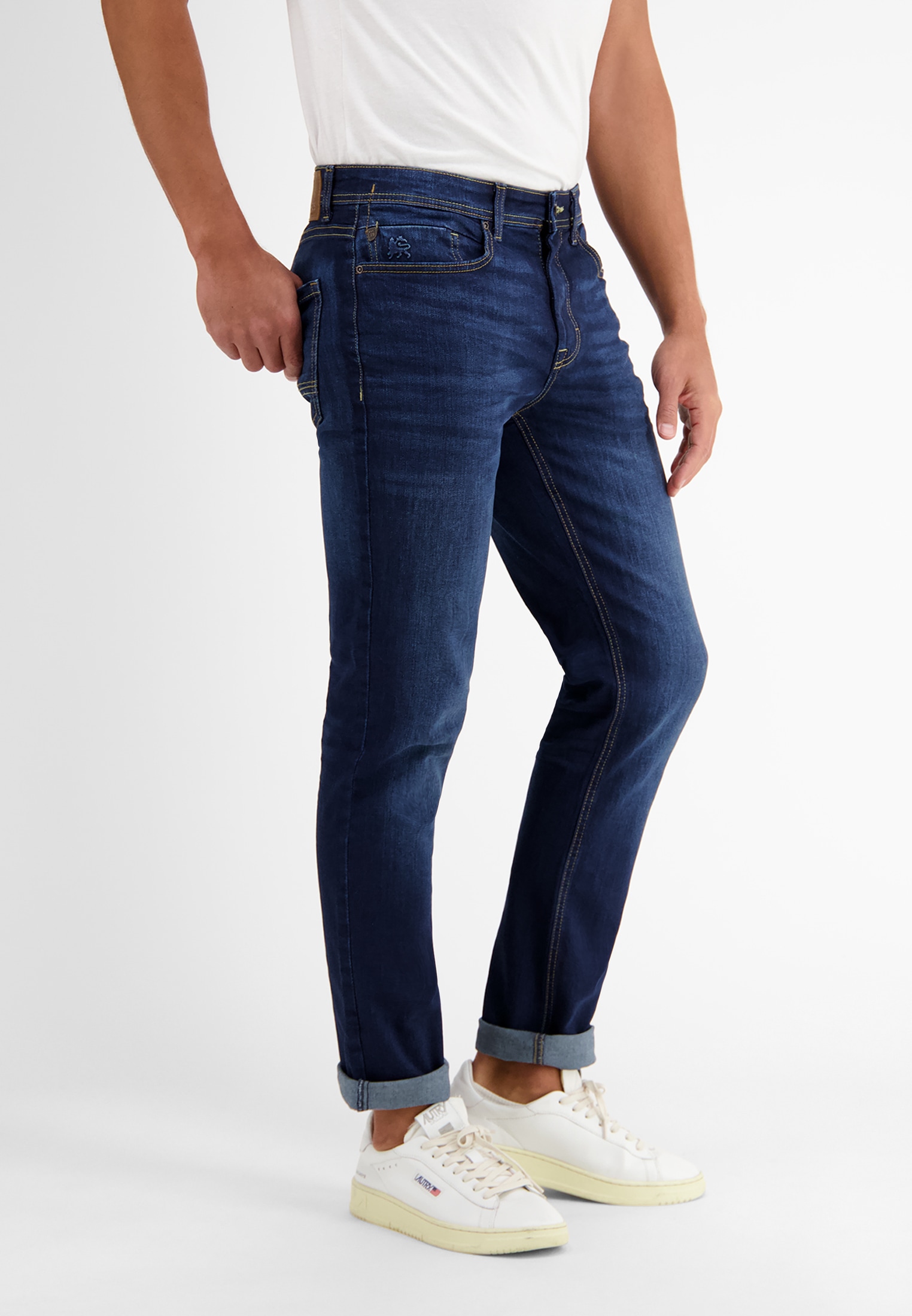 LERROS Jeans Relax-fit »BAXTER 5-Pocket-Denim im Used-Look, RELAXED FIT« Herren Jeans, Stretchkomfort, Gerader Schnitt