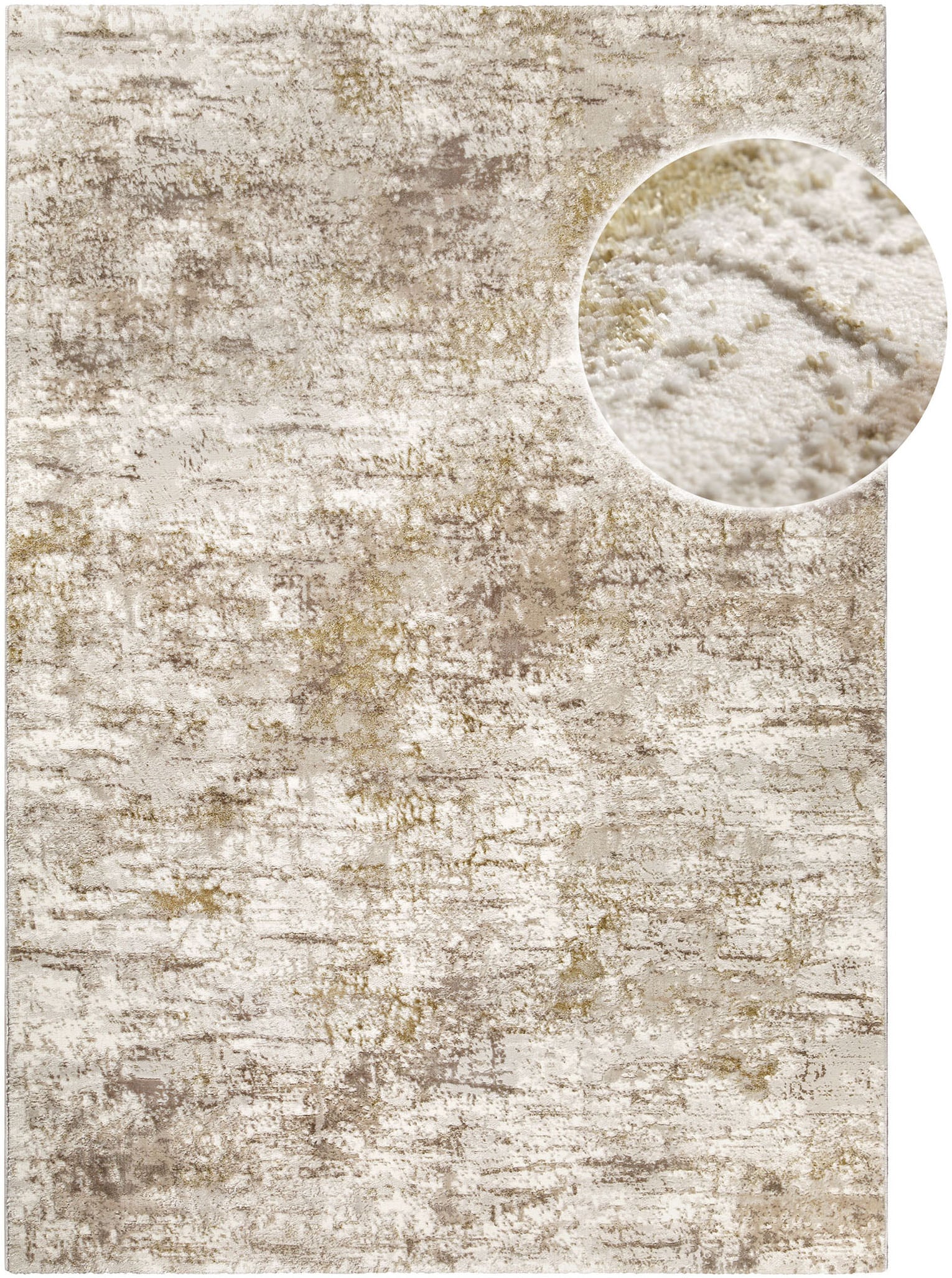 GOODproduct Teppich »Aeliana« rechteckig 12 mm Höhe weicher Kurzflor, Hoch Tief, Skandi, Vintage, Wohnzimmer, Schlafzimmer