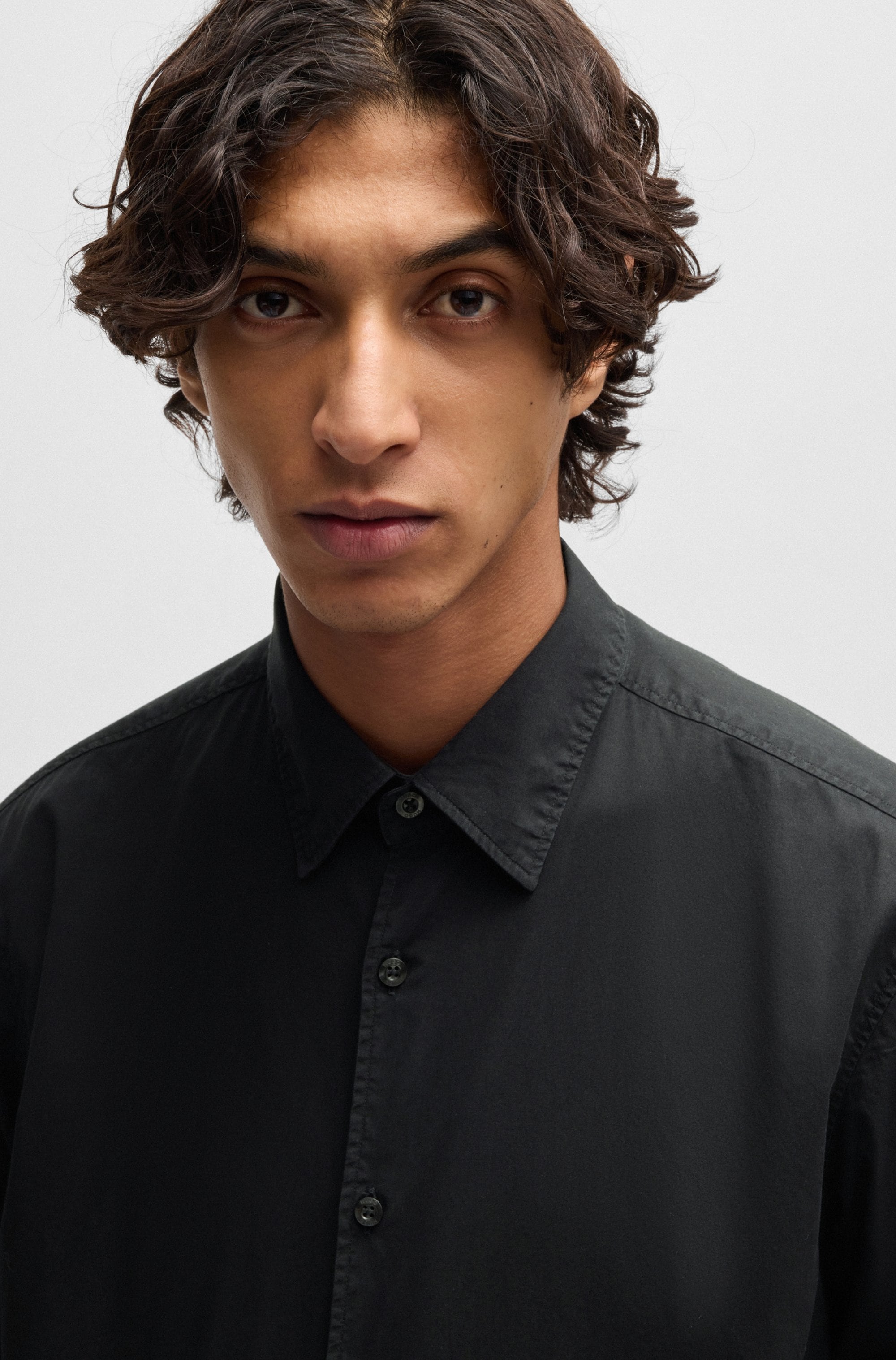 HUGO Chemise à manches longues »Ermo« Kentkragen, Slim Fit, Baumwoll-Mix