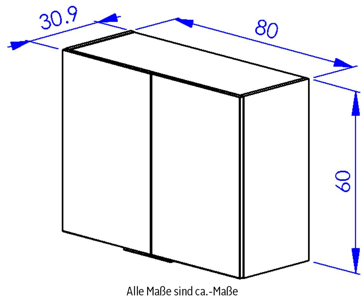 Gami Hängeschrank »Hängeschrank EDEN Breite 60« 1 Stk. tlg. Hängeschrank EDEN Breite 60