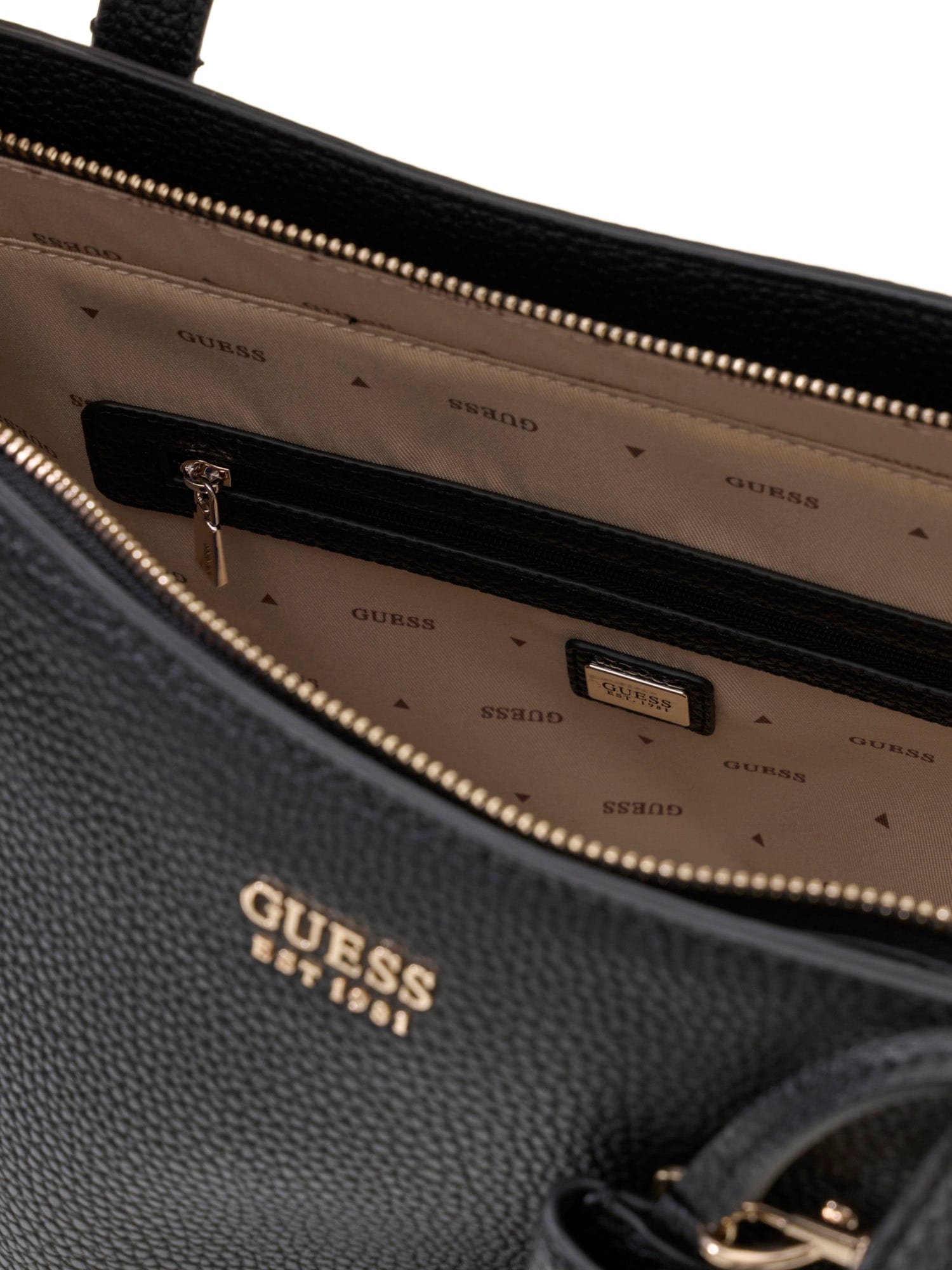 Guess Shopper »BRENTON TOP ZIP TOTE« Schultertaschen, Umhängetasche mit abnehmbarem Etui